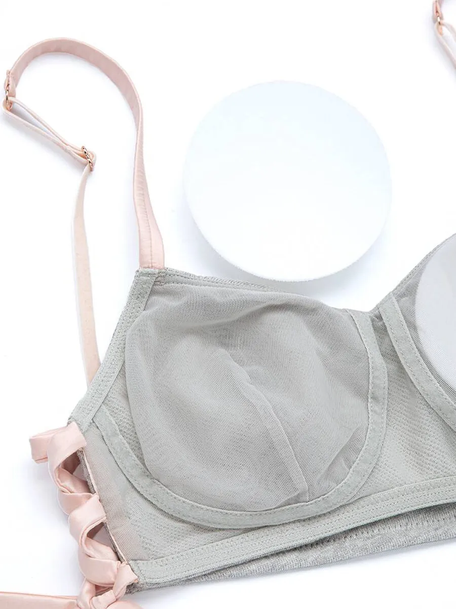 SABINA Maggie Mae Pretty On Me Wireless Bra - LightGrey SABINA Maggie Mae Pretty On Me Wireless Bra - LightGrey