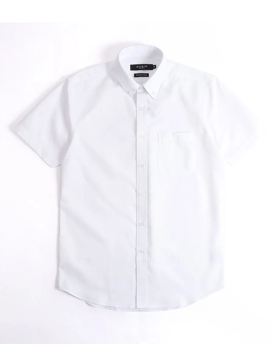OASIS Men's Short sleeve Shirt White OASIS Men's Short sleeve Shirt White