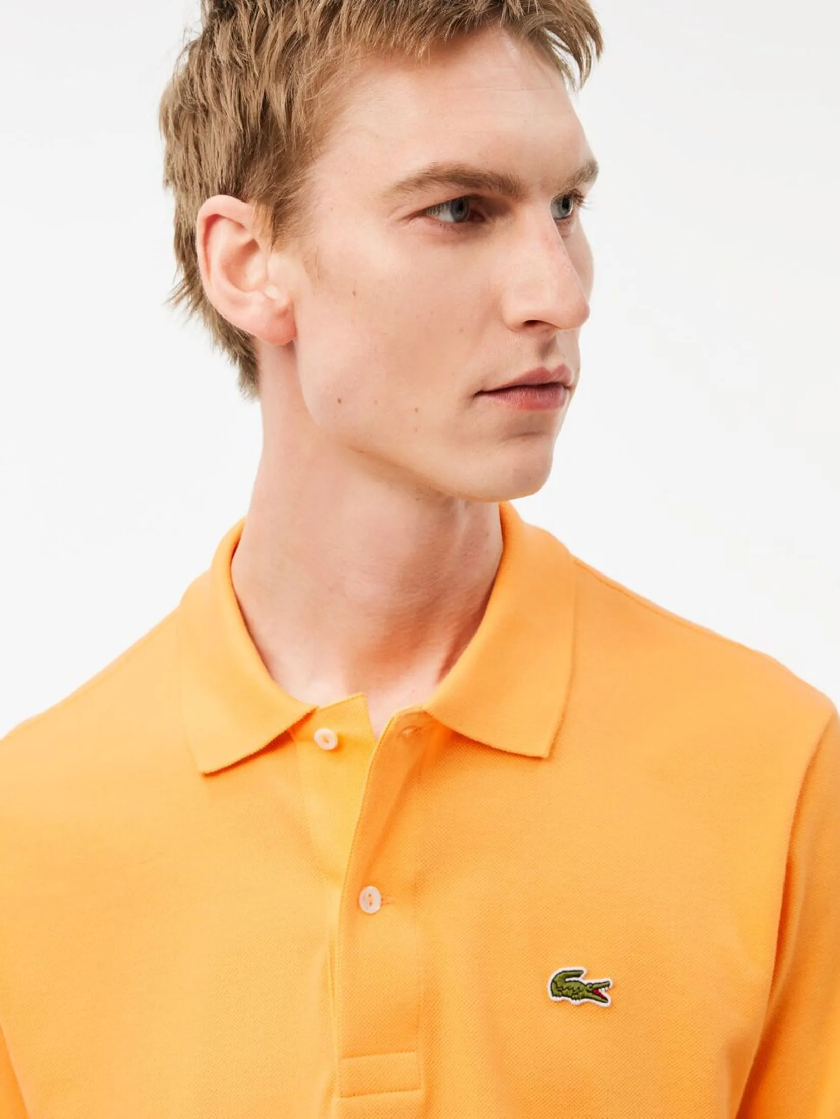 LACOSTE Classic Fit L.12.12 Original Piqu  Polo Shirt Orange LACOSTE Classic Fit L.12.12 Original Piqu  Polo Shirt Orange