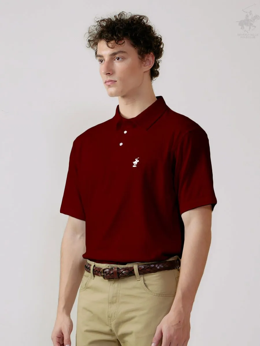 BEVERLY HILLS POLO CLUB Red Men Polo Shirts Model BN2C105 BEVERLY HILLS POLO CLUB Red Men Polo Shirts Model BN2C105