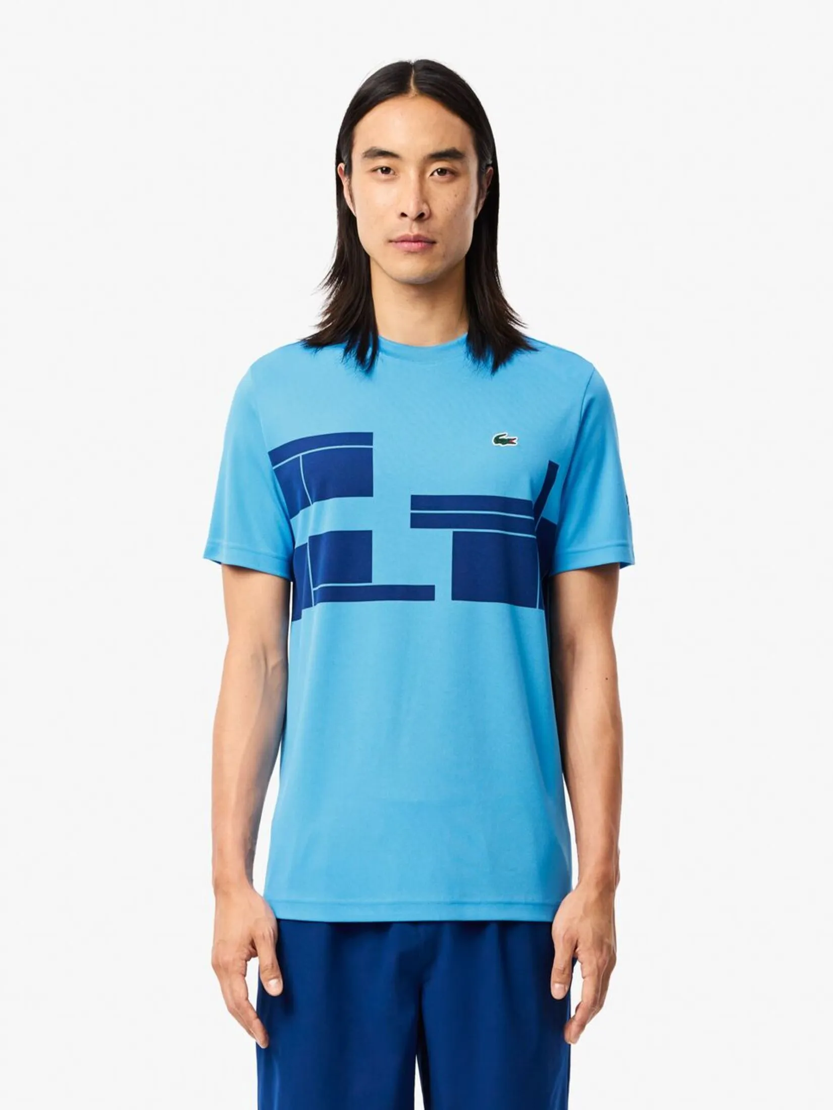 LACOSTE Lacoste Tennis x Novak Djokovic T-shirt Blue LACOSTE Lacoste Tennis x Novak Djokovic T-shirt Blue