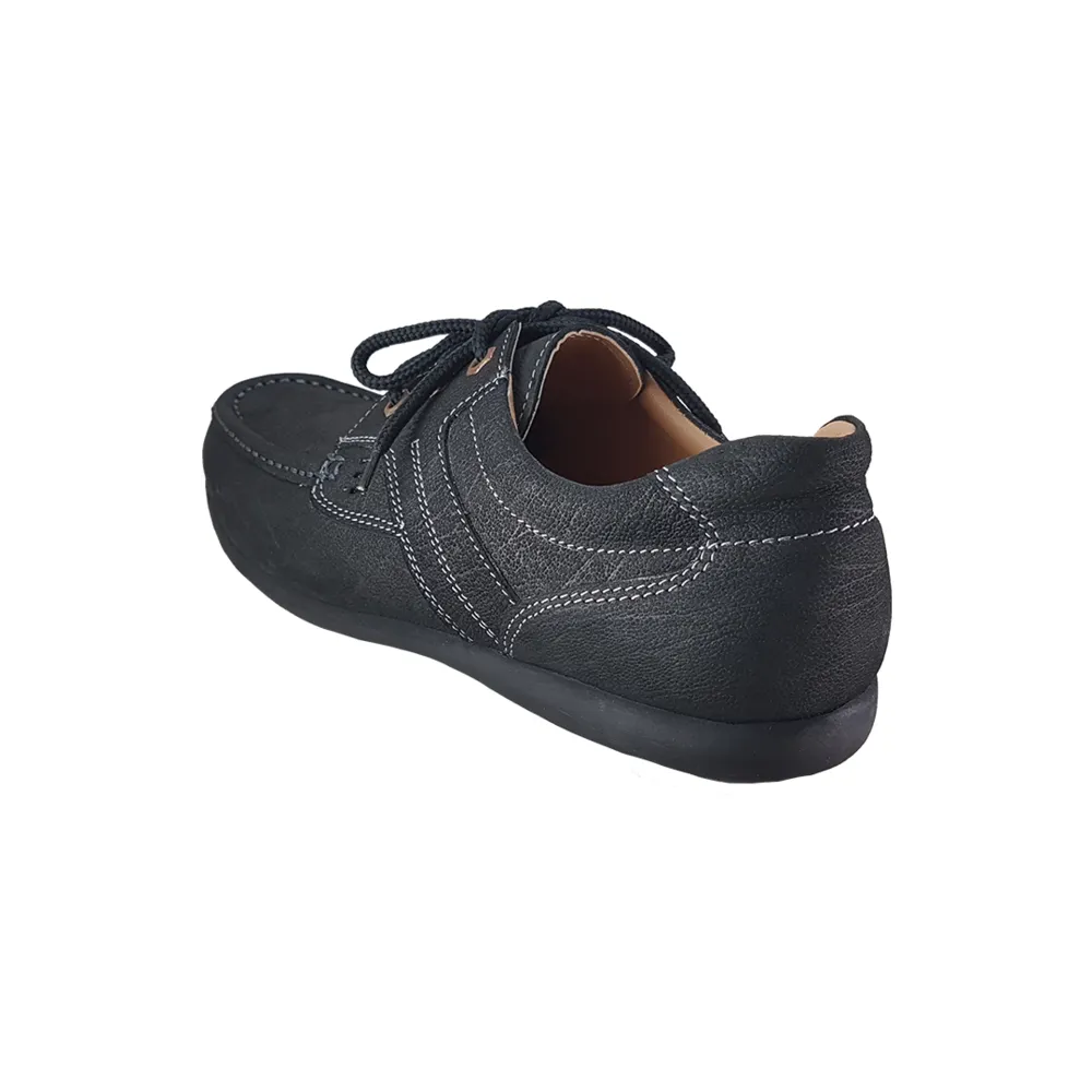 FREEWOOD SHOES Men casual shoelace-black FREEWOOD SHOES Men casual shoelace-black