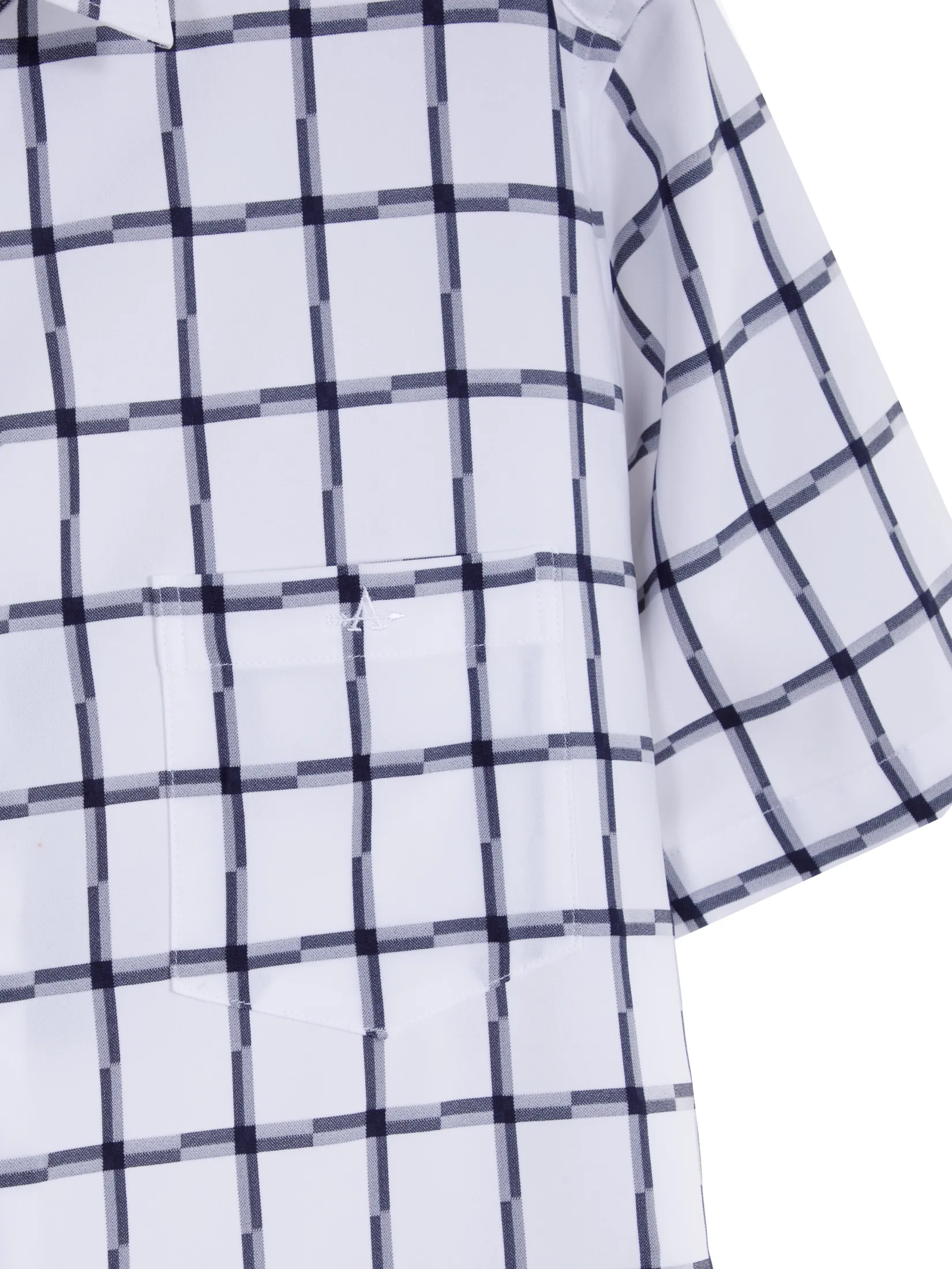 ARROW Shirt SMART short sleeved MACM209GY - White with gray pattern ARROW Shirt SMART short sleeved MACM209GY - White with gray pattern