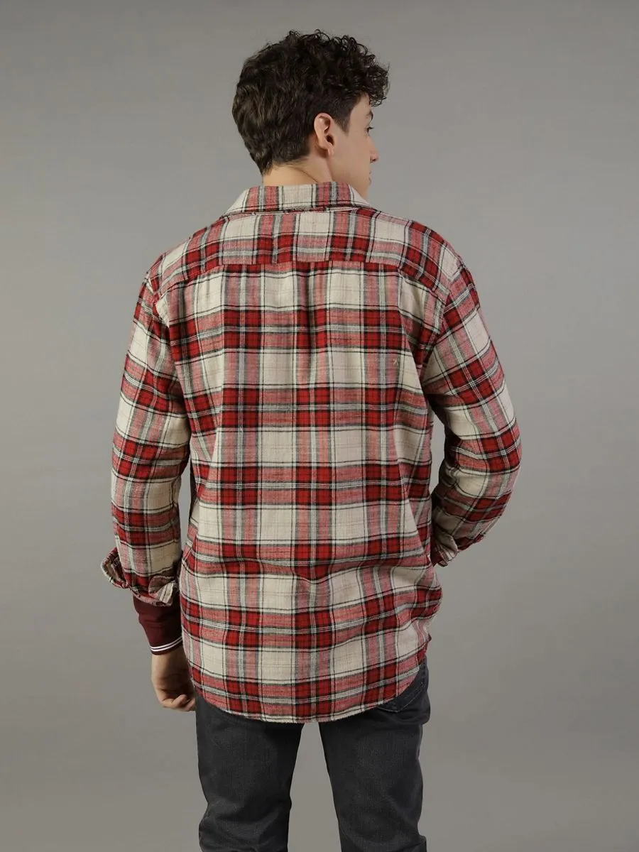American Eagle MEN CF CSC SALVADOR TWILL FLANNEL 663 RED SPRINKLE American Eagle MEN CF CSC SALVADOR TWILL FLANNEL 663 RED SPRINKLE