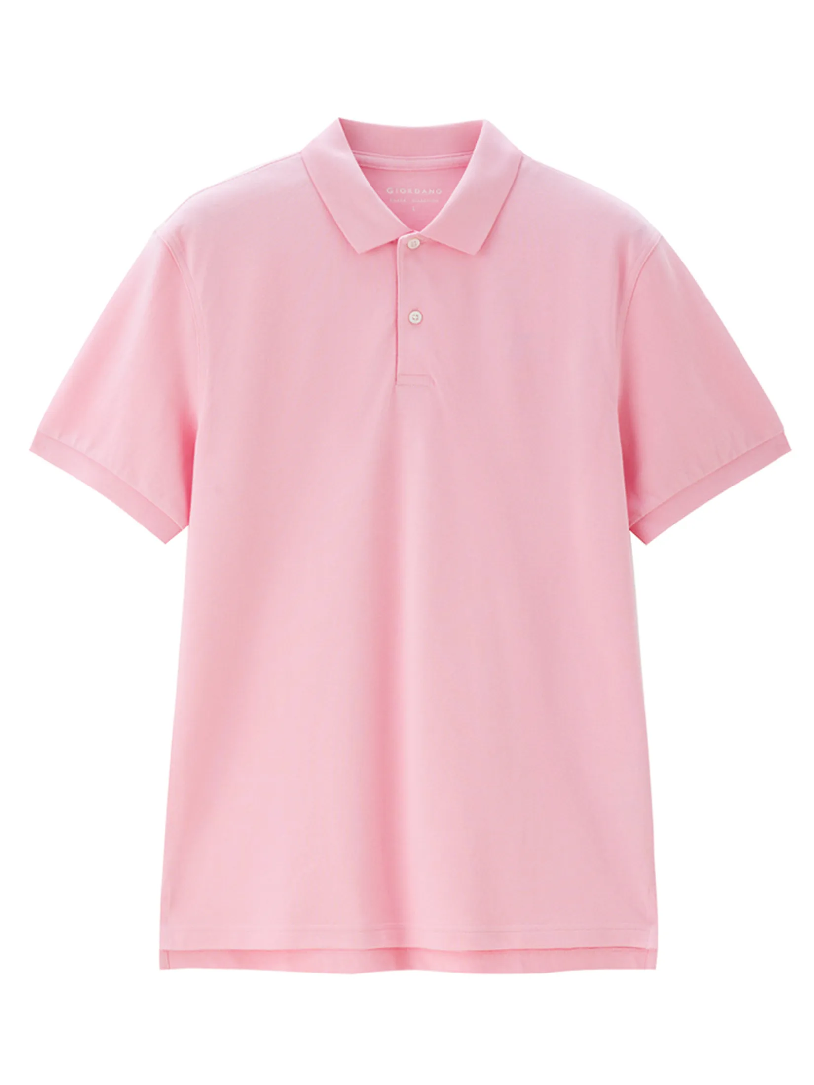 GIORDANO Men s Online Exclusive Pique Polo Shirt (Korea) Pink GIORDANO Men s Online Exclusive Pique Polo Shirt (Korea) Pink