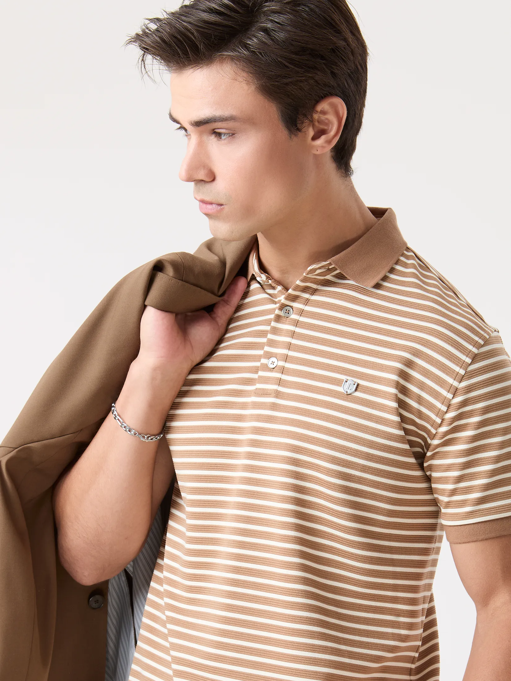 LTD New Gen Polo Shirt Man Khaki LTD New Gen Polo Shirt Man Khaki