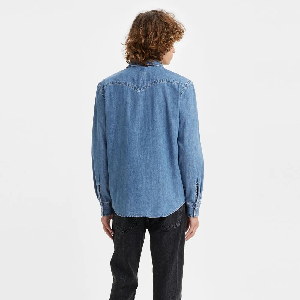 LEVI'S Men's Classic Western Standard Fit Shirt 85745-0074 Blue LEVI'S Men's Classic Western Standard Fit Shirt 85745-0074 Blue