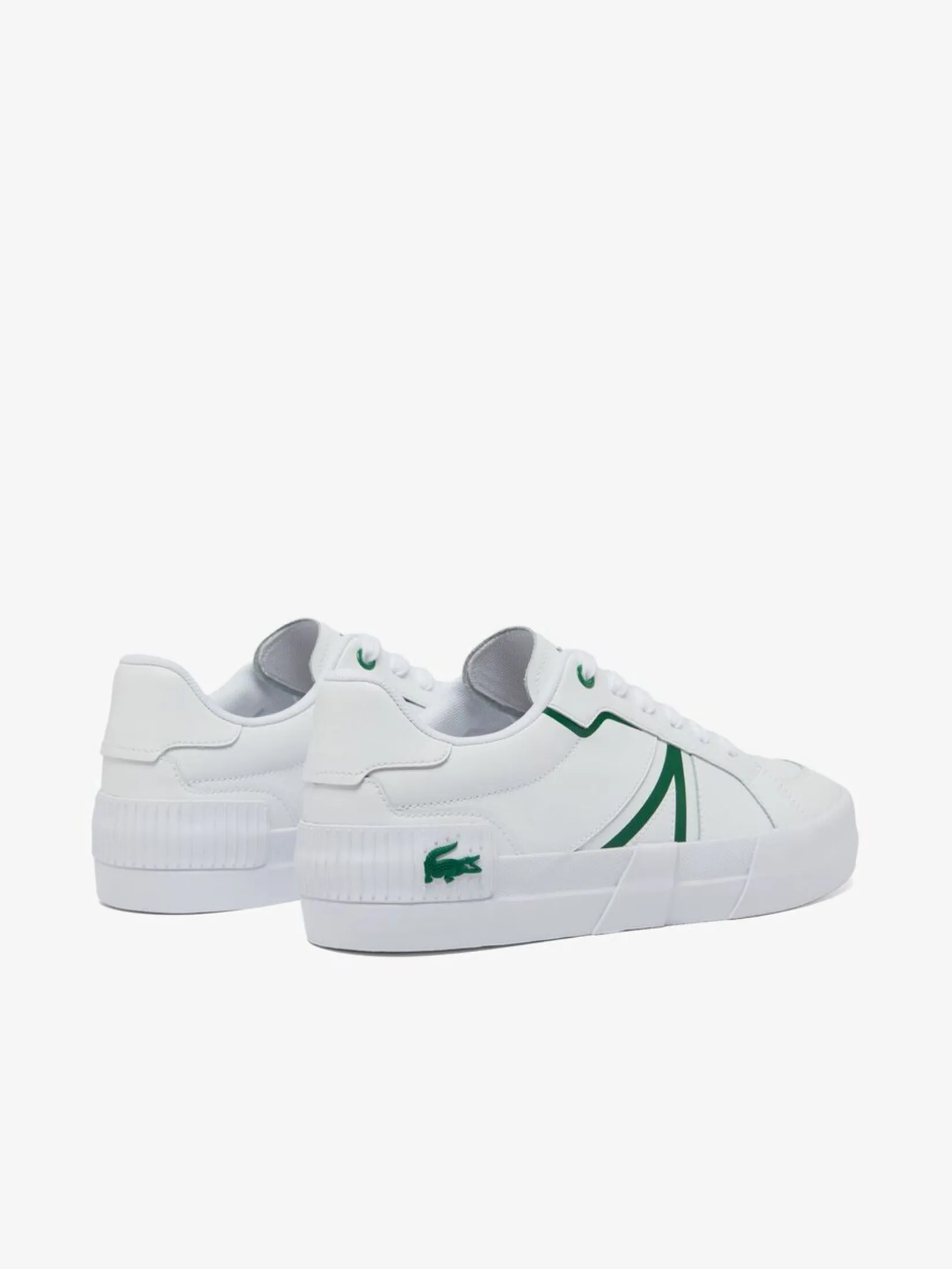 LACOSTE Men’s L004 Leather Sneakers White LACOSTE Men’s L004 Leather Sneakers White