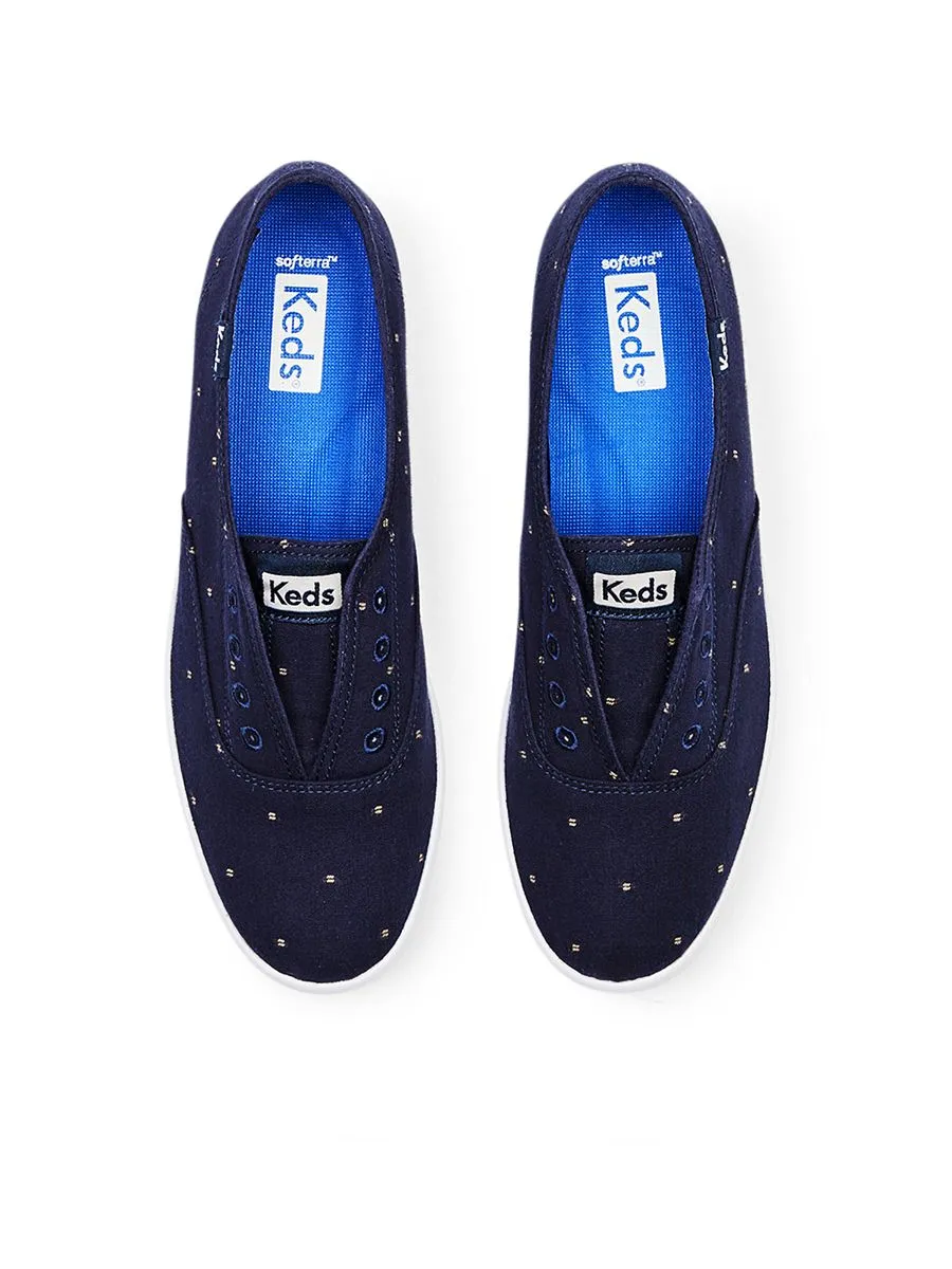 KEDS Navy/Oatmeal Chillax Eyelash Stitch KEDS Navy/Oatmeal Chillax Eyelash Stitch
