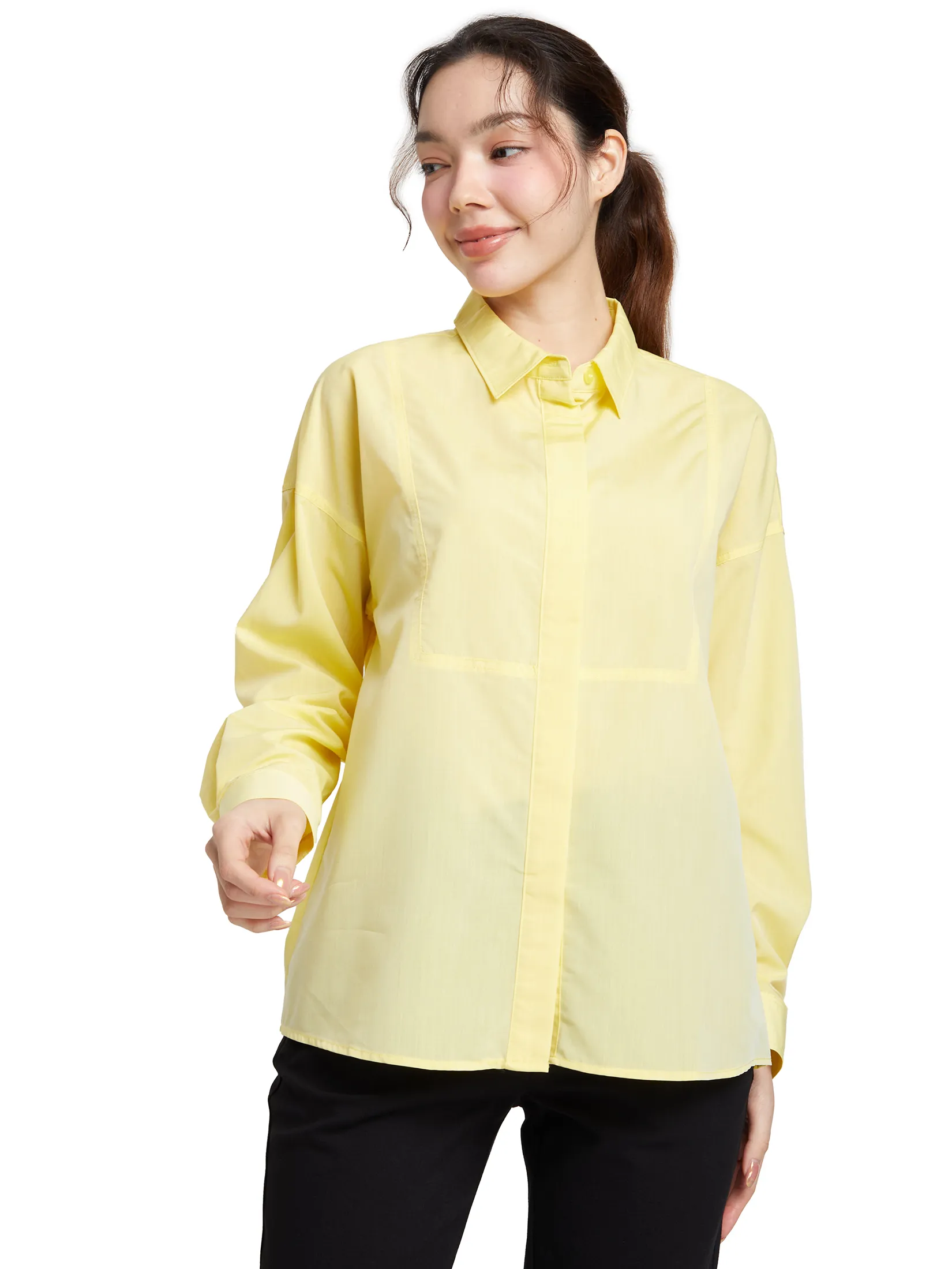 EASY PIECES Women Shirt Long Sleeves Collar EASY PIECES Women Shirt Long Sleeves Collar
