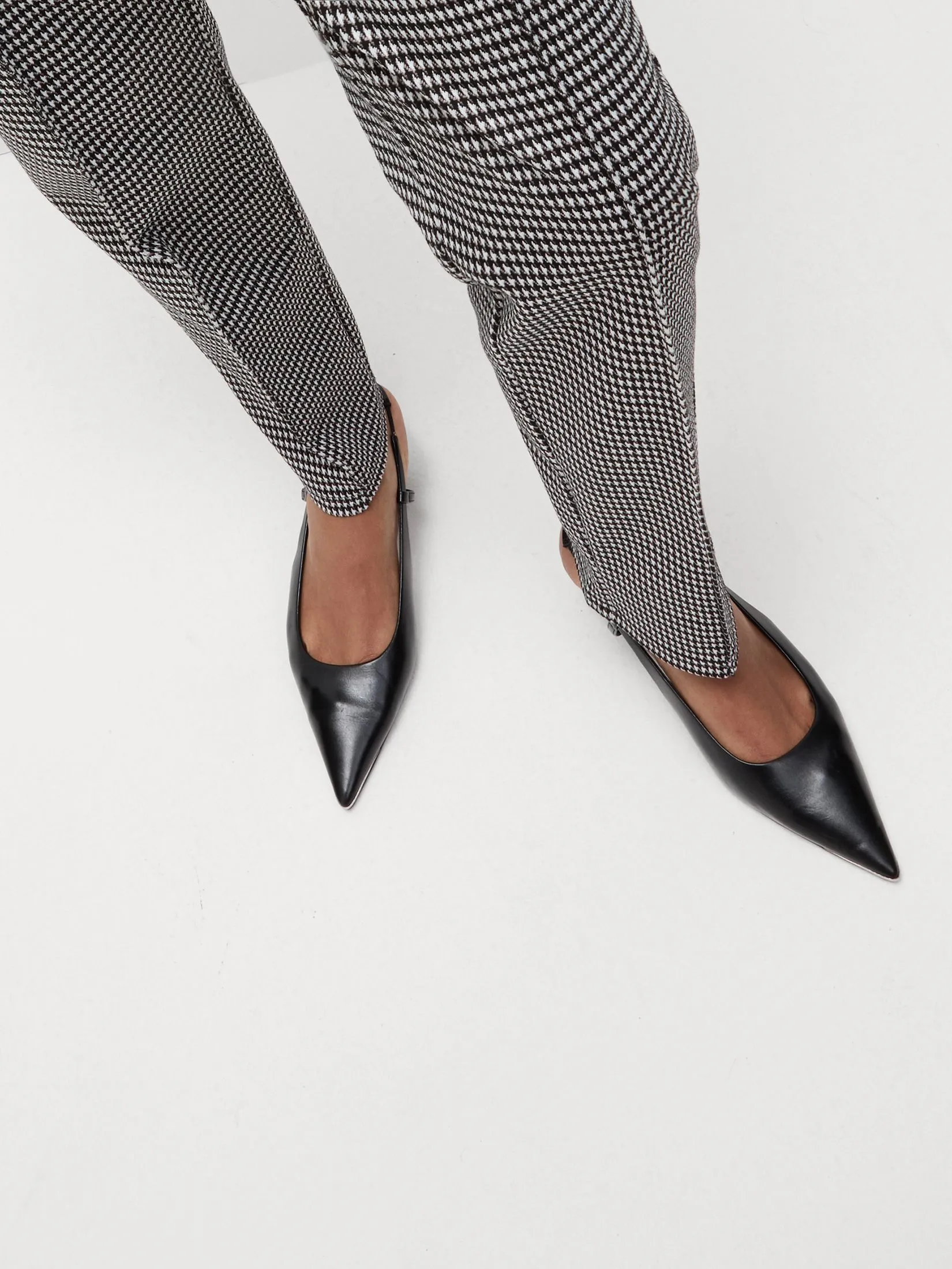 MARKS & SPENCER Women Trousers Twill Checked Straight Leg Brown Mix MARKS & SPENCER Women Trousers Twill Checked Straight Leg Brown Mix