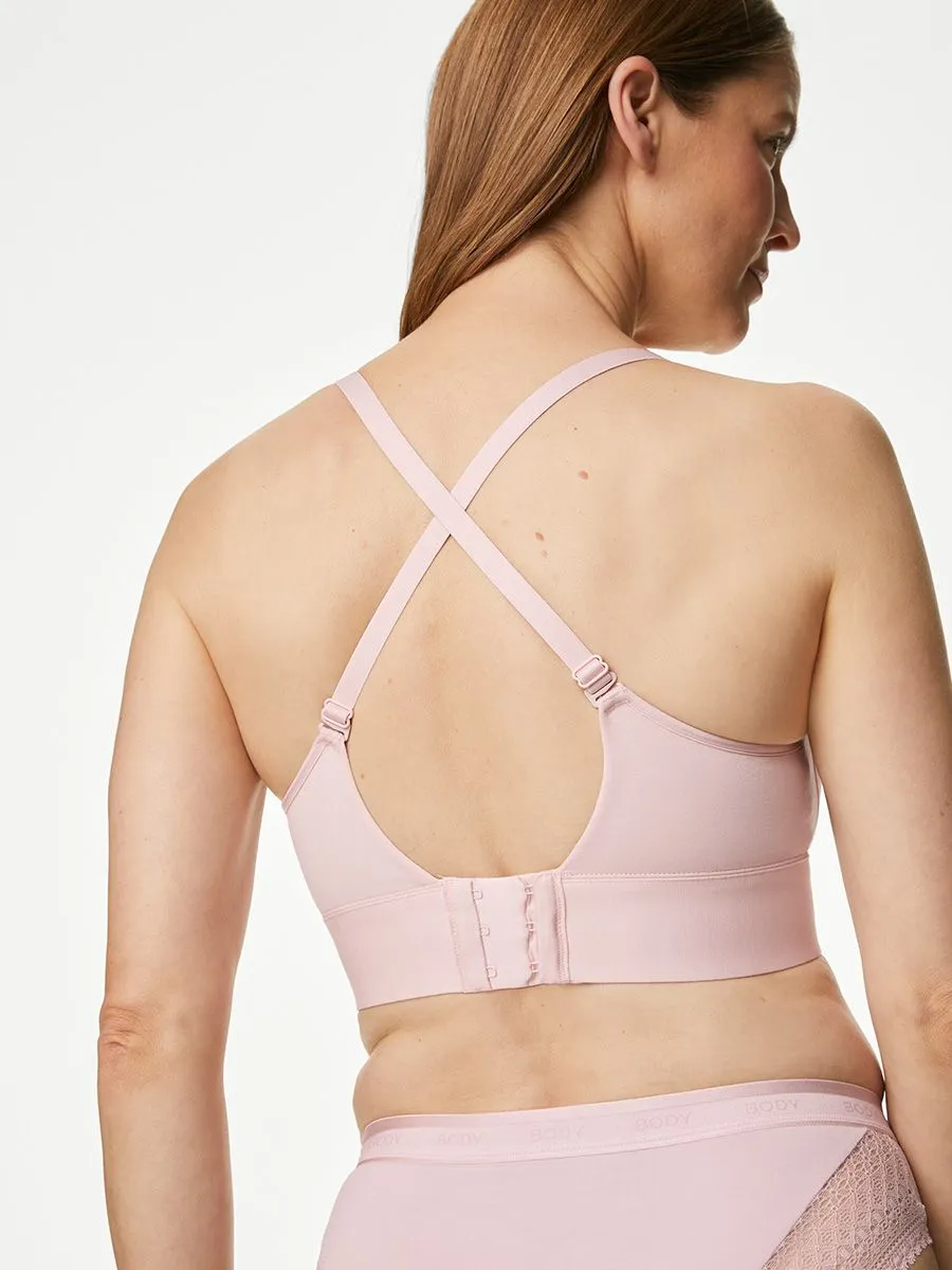 MARKS & SPENCER Women Cami Bra Cotton Non-Wired Post Surgery Piggy Pink MARKS & SPENCER Women Cami Bra Cotton Non-Wired Post Surgery Piggy Pink