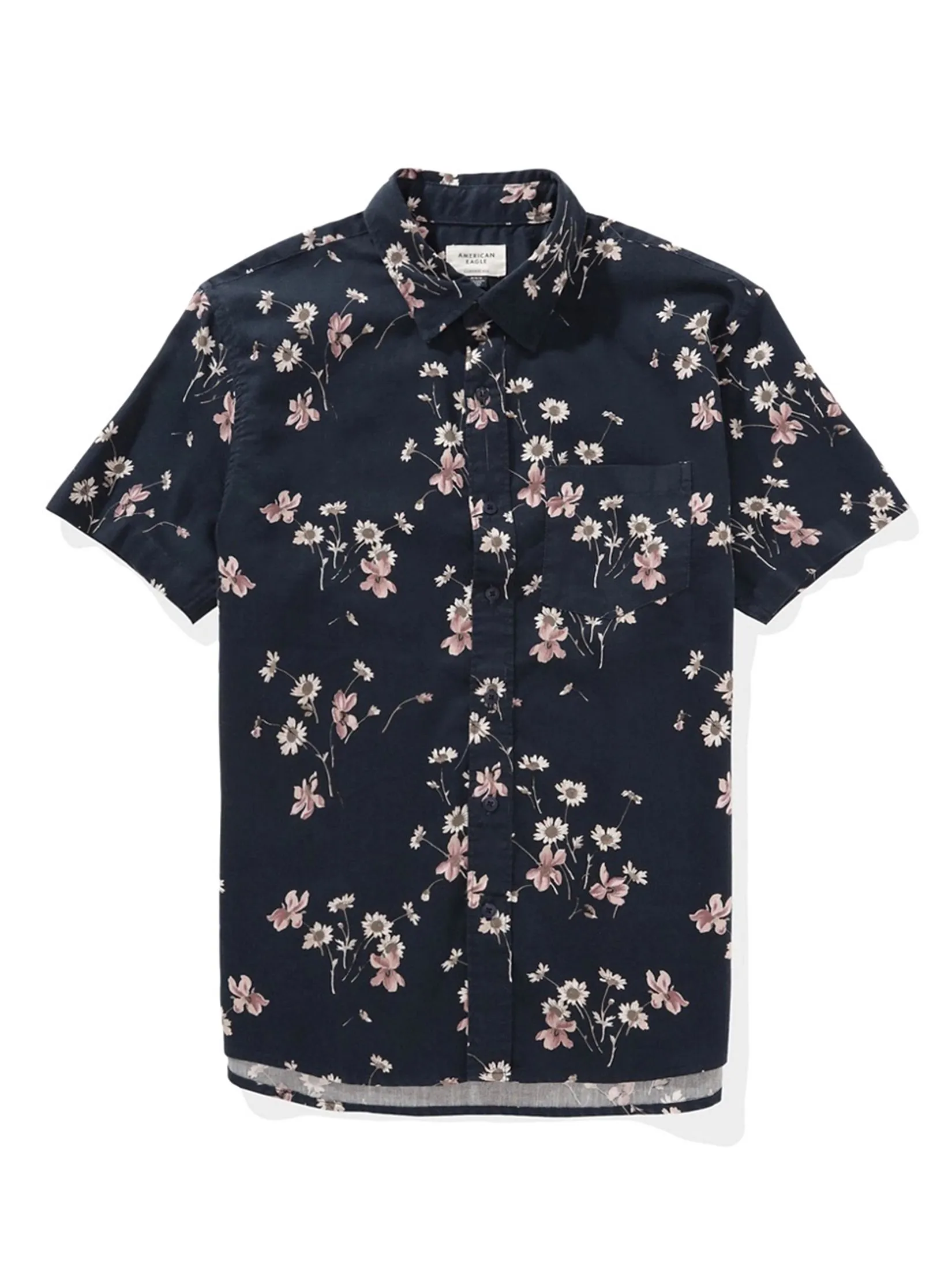 American Eagle MEN 2826 SS CF CSC CLEO TWILL SHIRT 410 NAVY American Eagle MEN 2826 SS CF CSC CLEO TWILL SHIRT 410 NAVY