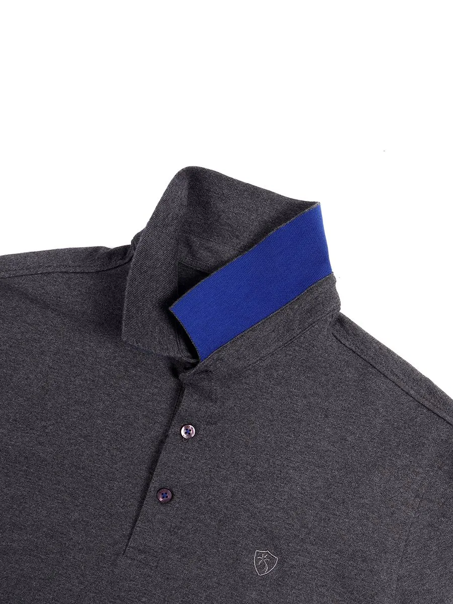 OASIS Men's short sleeve polo shirt Dark grey OASIS Men's short sleeve polo shirt Dark grey