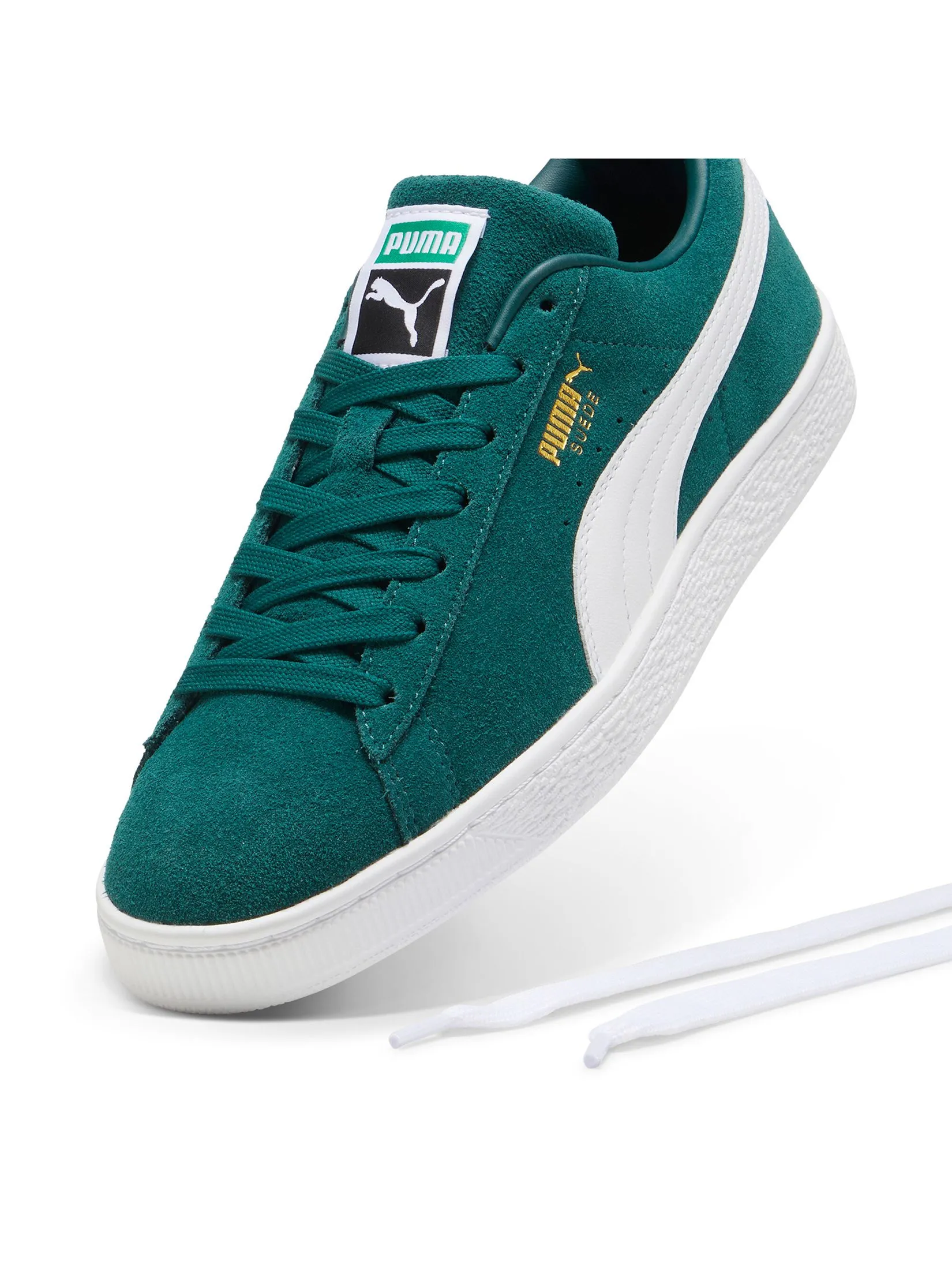 PUMA Unisex Sneakers Suede Classic Dark Myrtle-Puma White PUMA Unisex Sneakers Suede Classic Dark Myrtle-Puma White