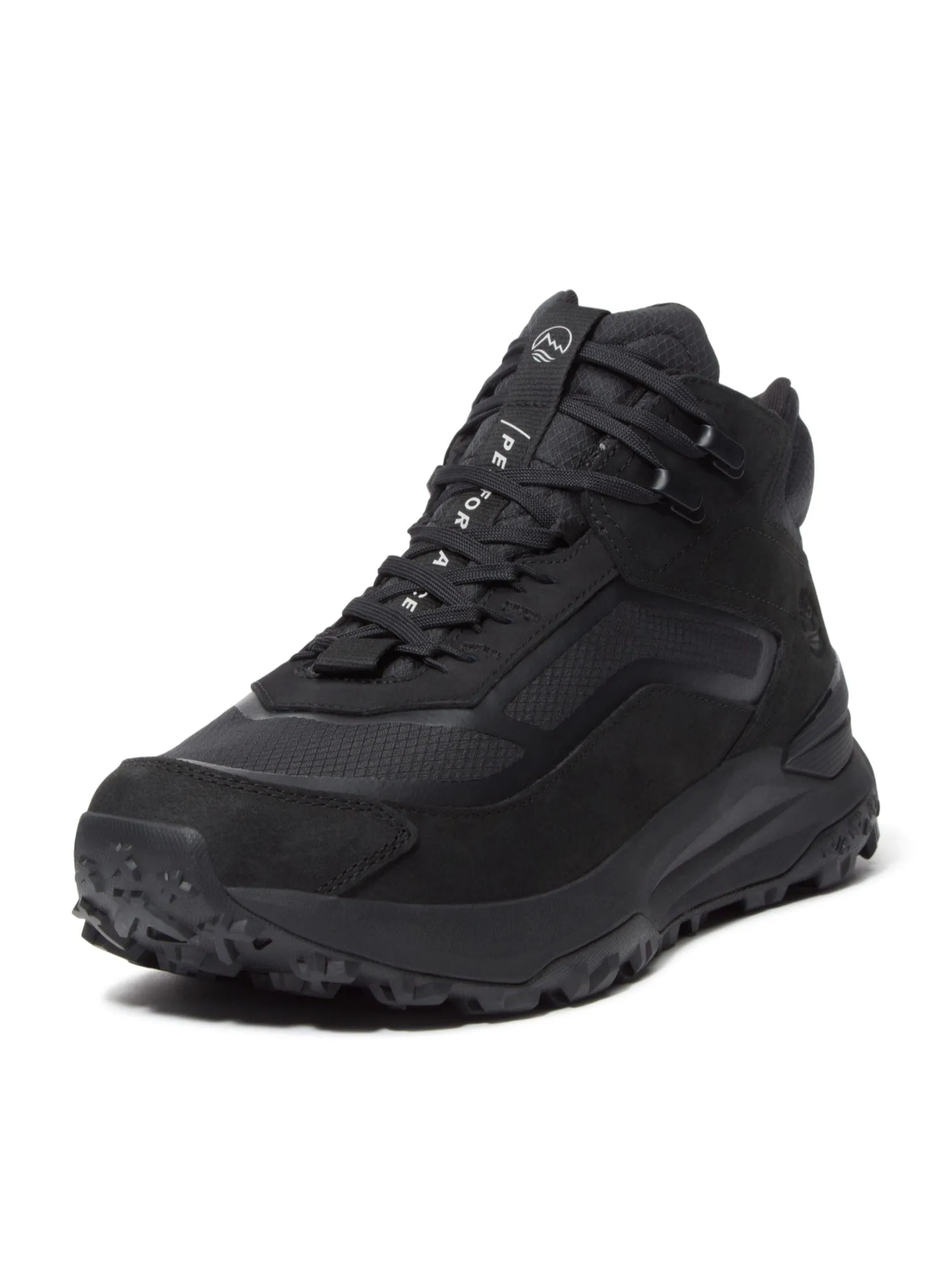 TIMBERLAND Men's Motion Access Mid Lace Up Hiking boot BLACK RIPSTOP