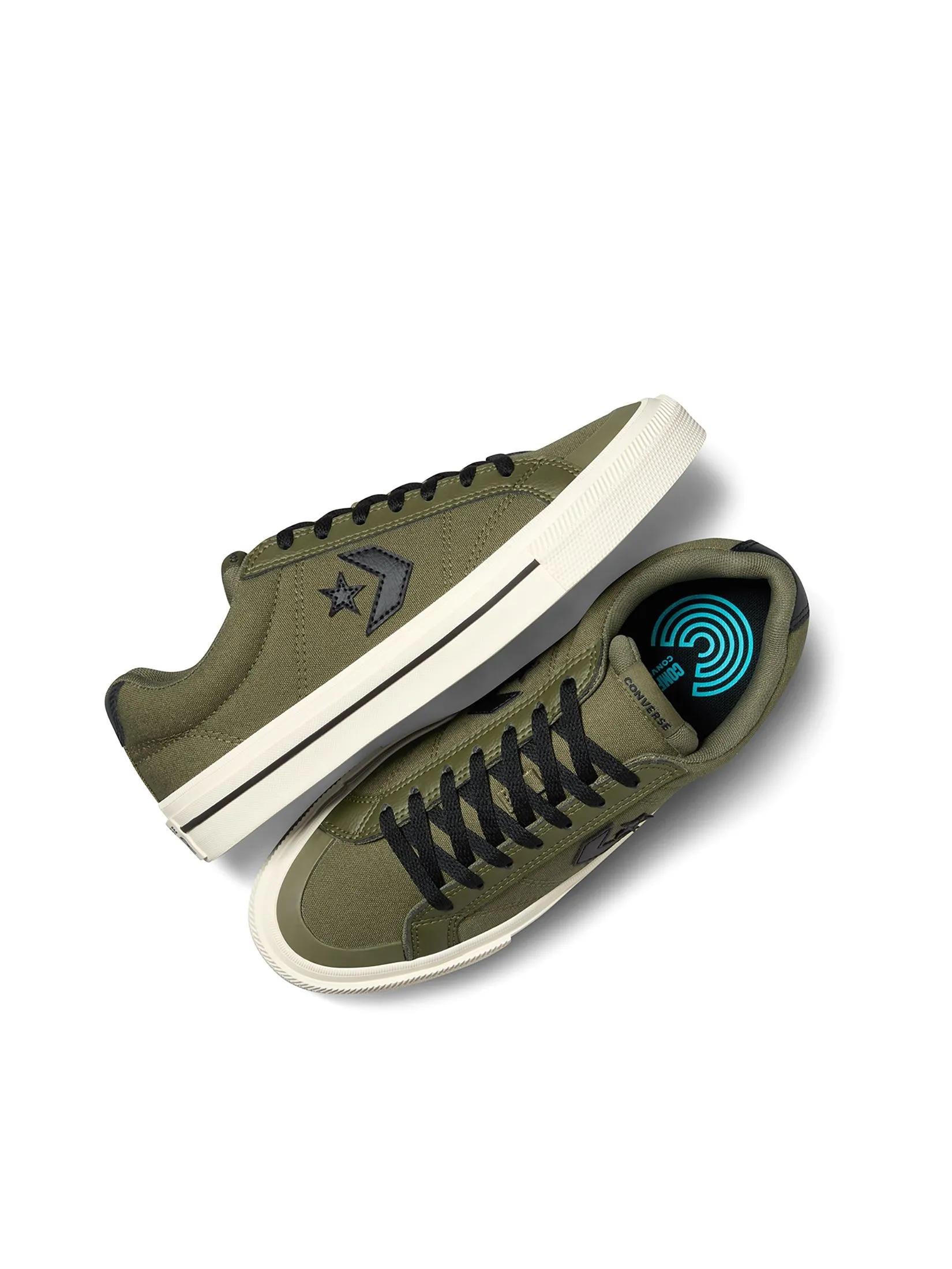 CONVERSE Men Sneakers Converse Sport Casual Seasonal Color Ox Green Utility/Egret/Black CONVERSE Men Sneakers Converse Sport Casual Seasonal Color Ox Green Utility/Egret/Black