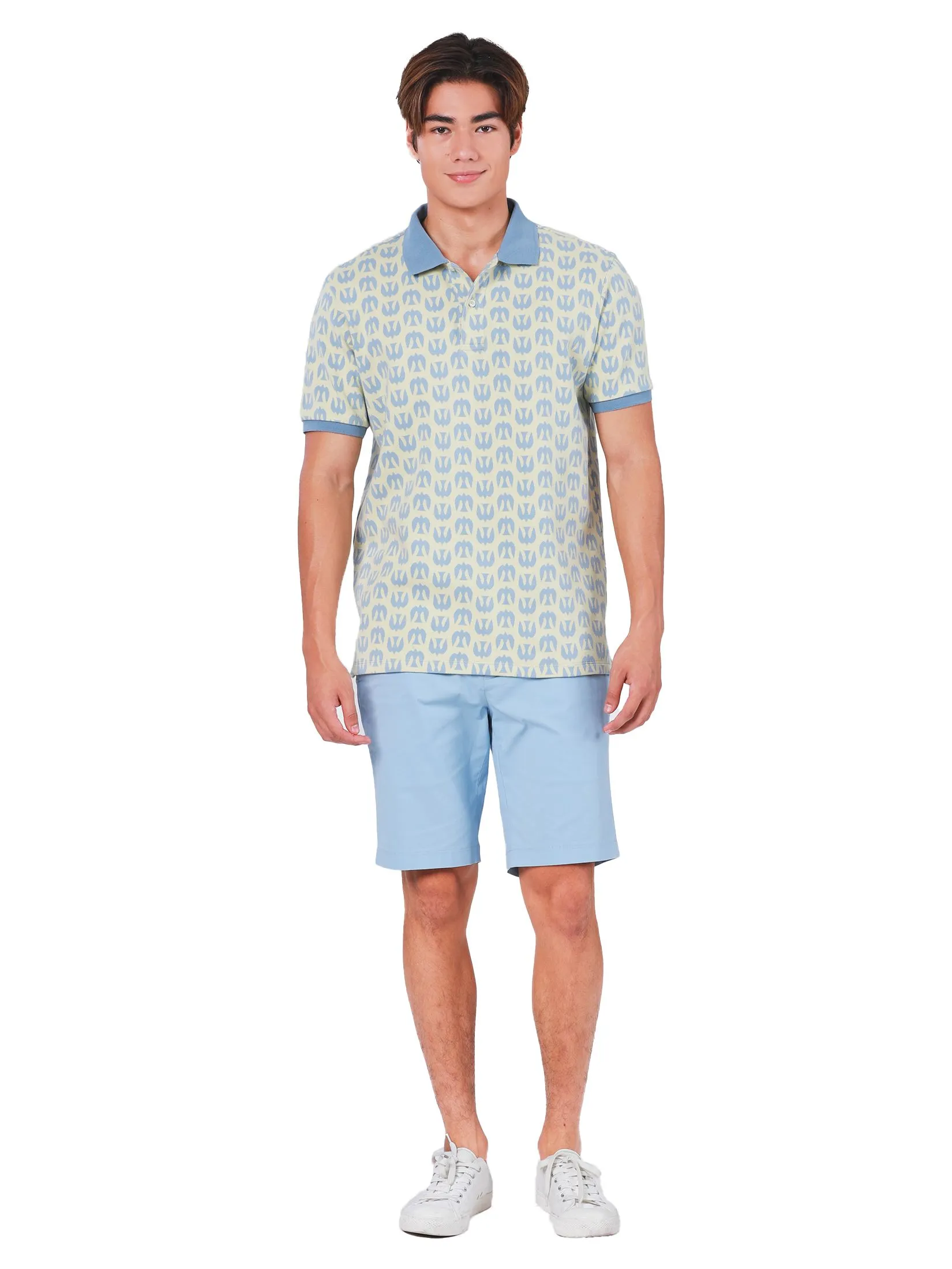JOHN HENRY Men's Polo (Slim Fit) REJUVENATE VACATION Blue JOHN HENRY Men's Polo (Slim Fit) REJUVENATE VACATION Blue