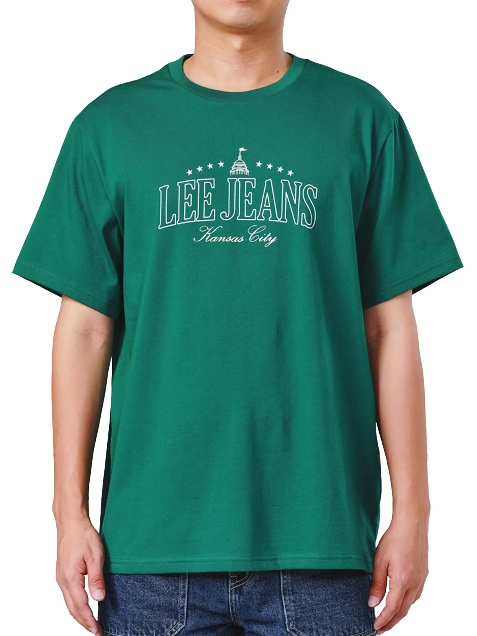 LEE Men's Tee Short Sleeve Comfort Fit Green LEE Men's Tee Short Sleeve Comfort Fit Green