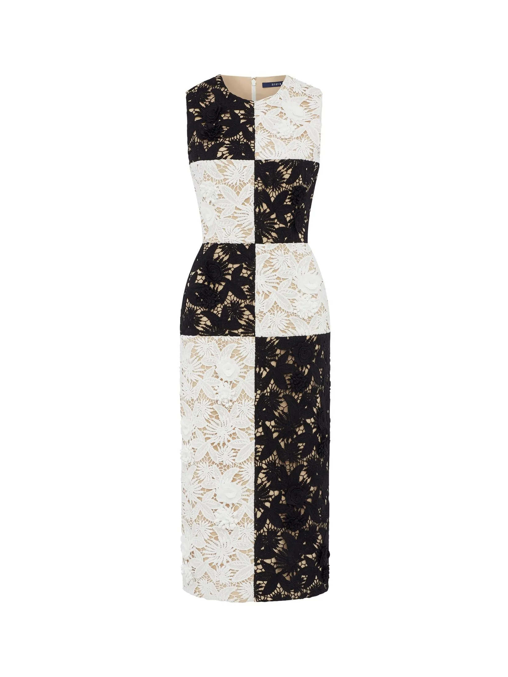 ASAVA (AW24) Lucille Women Sleeveless Dress White Black ASAVA (AW24) Lucille Women Sleeveless Dress White Black