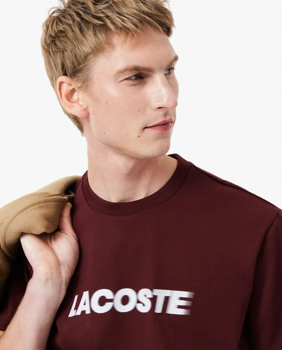 LACOSTE Heavy Cotton Logo T-shirt Red LACOSTE Heavy Cotton Logo T-shirt Red