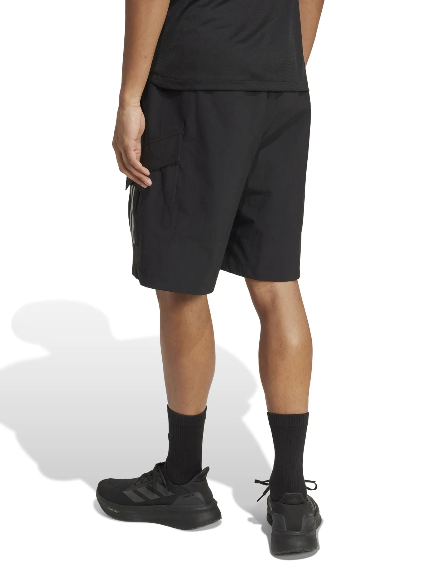ADIDAS Men Shorts Mercedes AMG Petronas Formula One Team Mechanics Black / Reflective Silver ADIDAS Men Shorts Mercedes AMG Petronas Formula One Team Mechanics Black / Reflective Silver