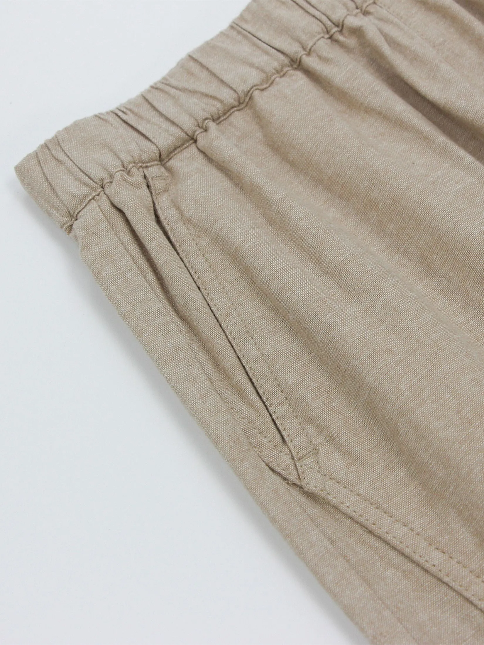 GIORDANO Women's Regular Taper Linen Pants Khaki GIORDANO Women's Regular Taper Linen Pants Khaki