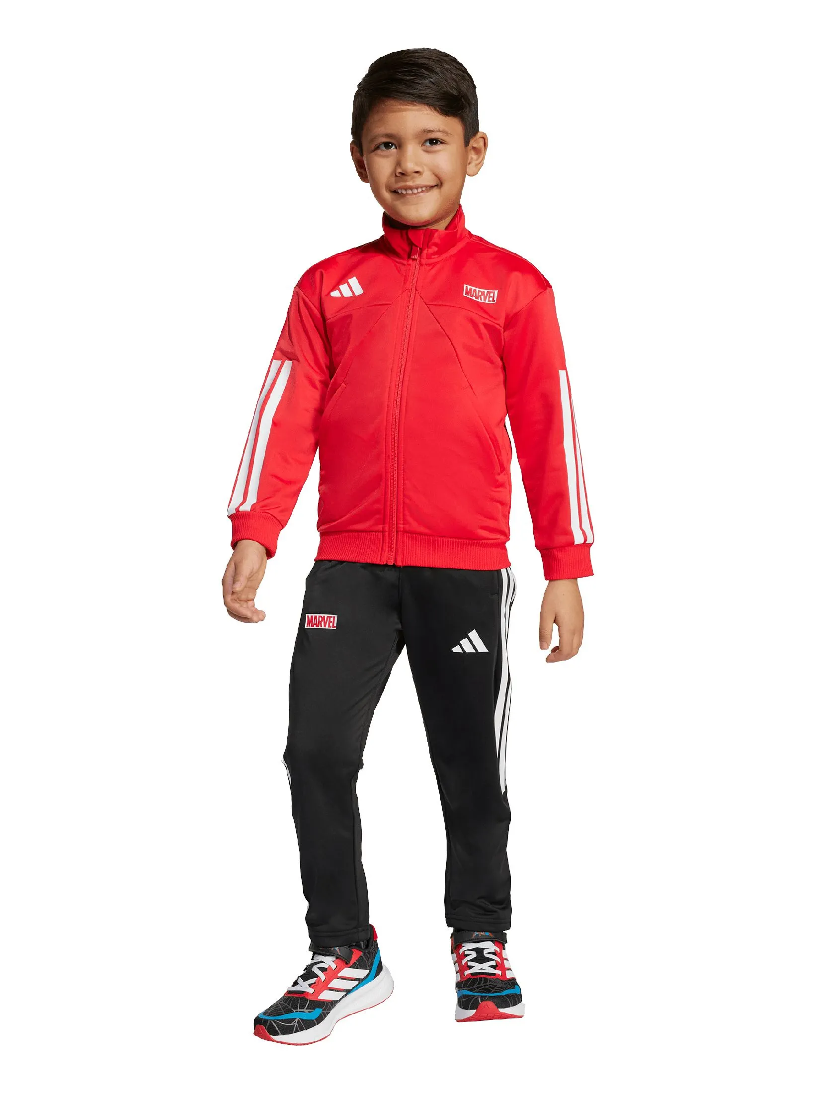 ADIDAS KIDS Unisex Toddler Tracksuit Marvel Spider-Man Red ADIDAS KIDS Unisex Toddler Tracksuit Marvel Spider-Man Red