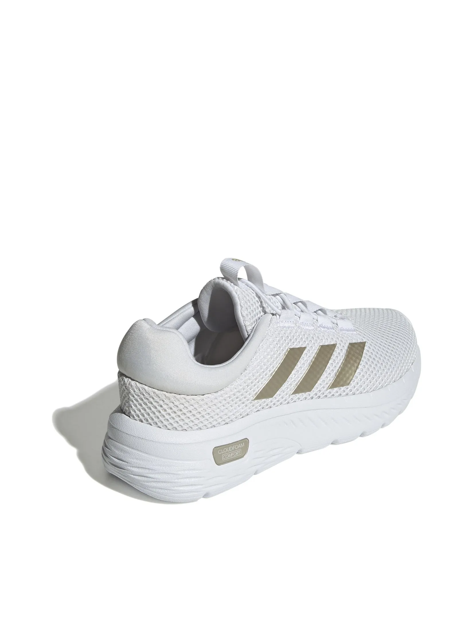 ADIDAS Women Sneaker Cloudfoam Comfy Cloud White / Champagne Met. / Core Black ADIDAS Women Sneaker Cloudfoam Comfy Cloud White / Champagne Met. / Core Black