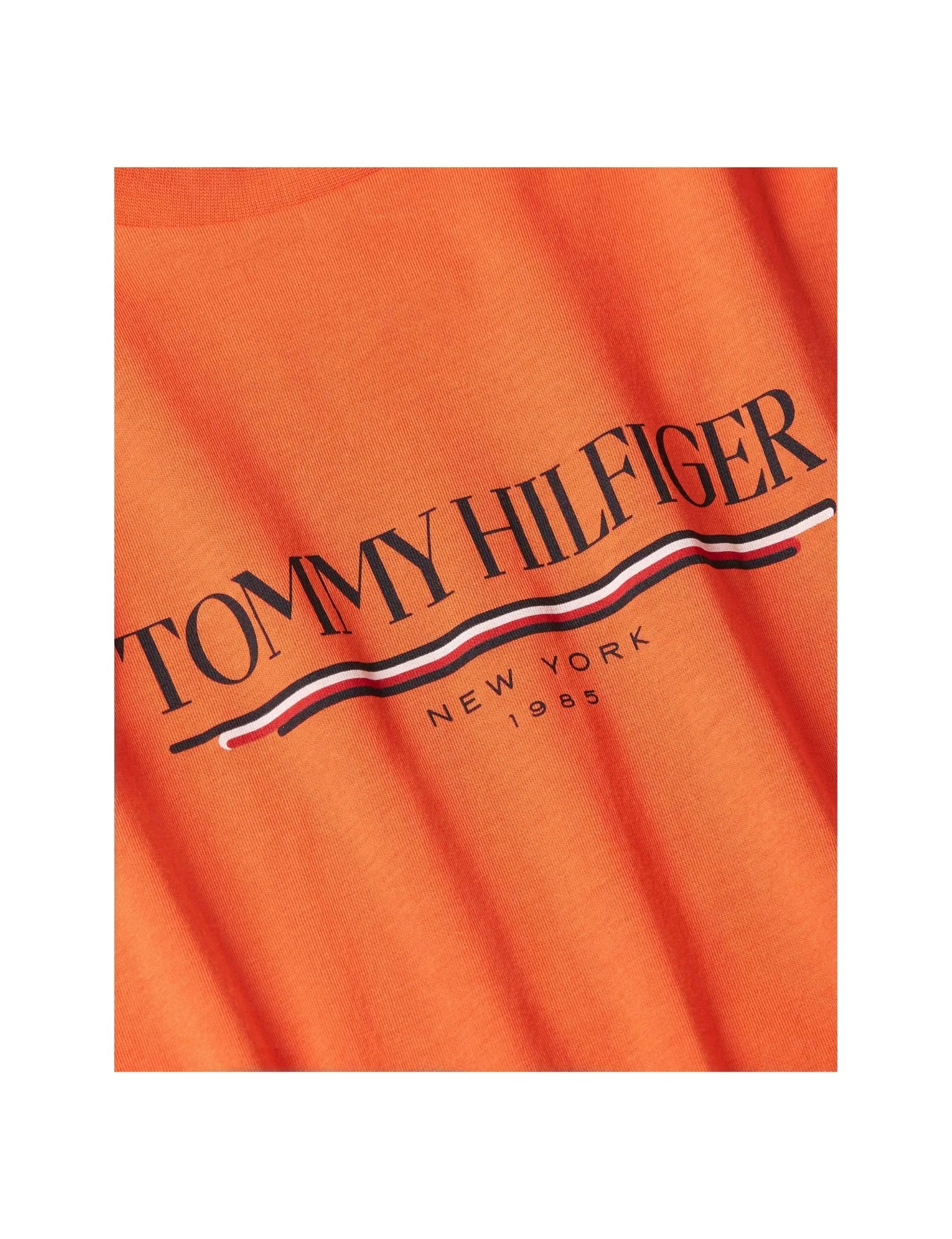 TOMMY HILFIGER MEN TEE ORANGE Regular TOMMY HILFIGER MEN TEE ORANGE Regular