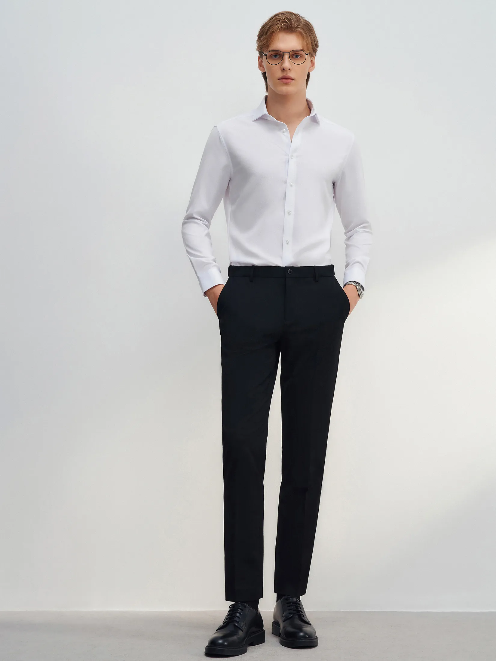 G2000 Men Clothing Non -Iron Quick Dry Twill Shirt  Smart Fit - White G2000 Men Clothing Non -Iron Quick Dry Twill Shirt  Smart Fit - White