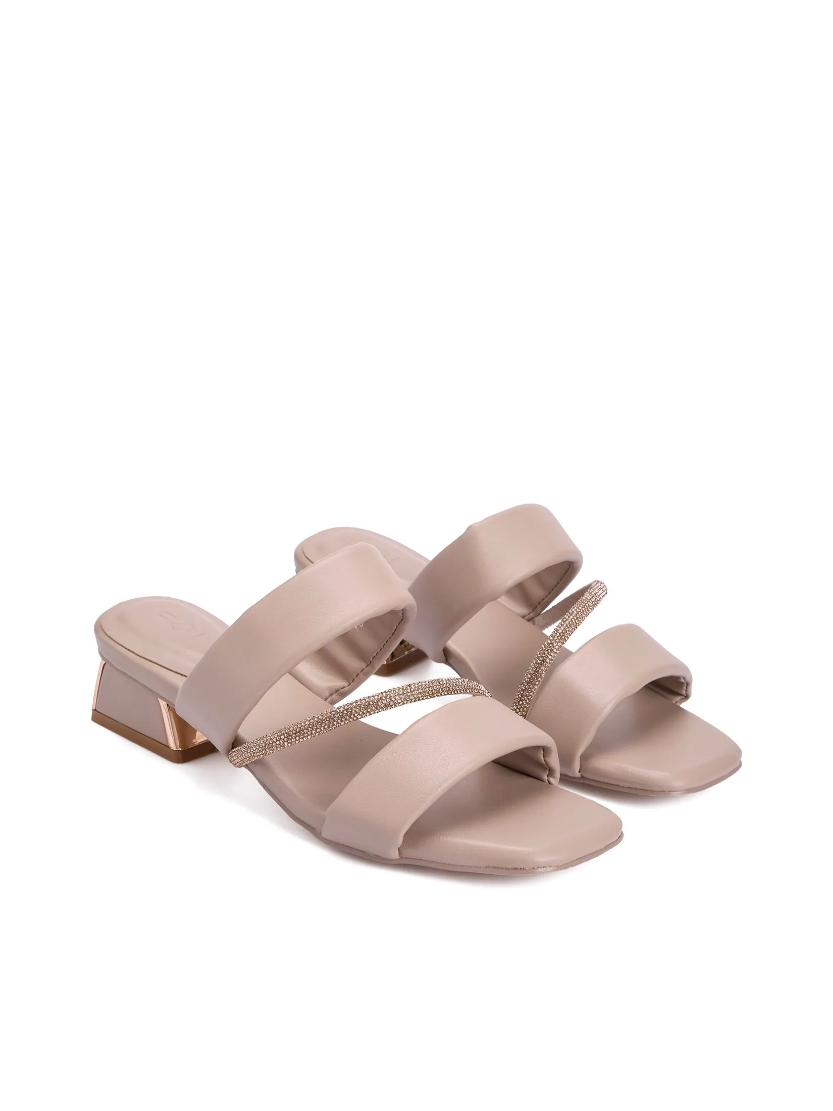 FOF Women Heels with Sequinned Strap FOF Women Heels with Sequinned Strap