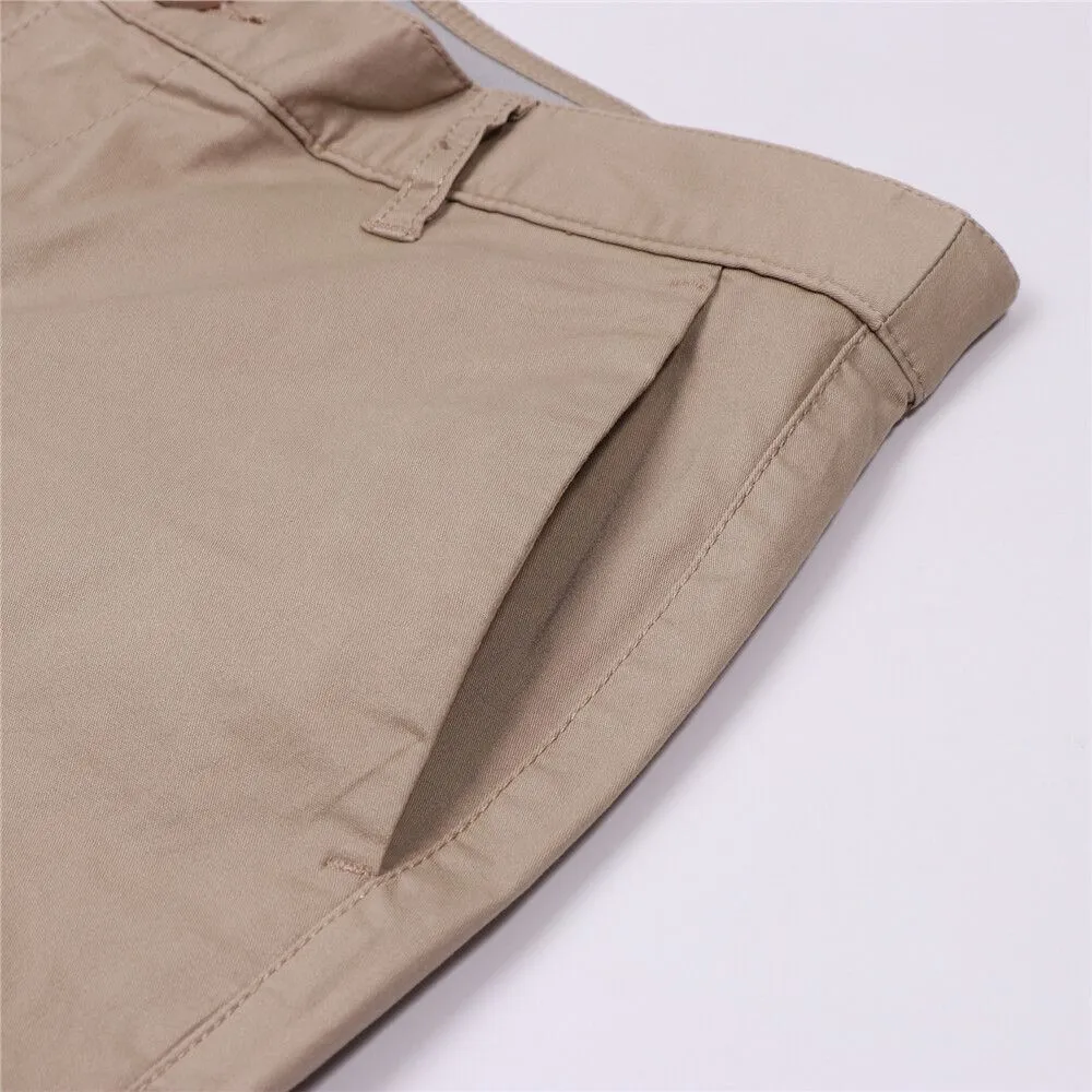 GIORDANO Khaki Men's Cotton Spandex Low Rise Skinny Taper Pants GIORDANO Khaki Men's Cotton Spandex Low Rise Skinny Taper Pants