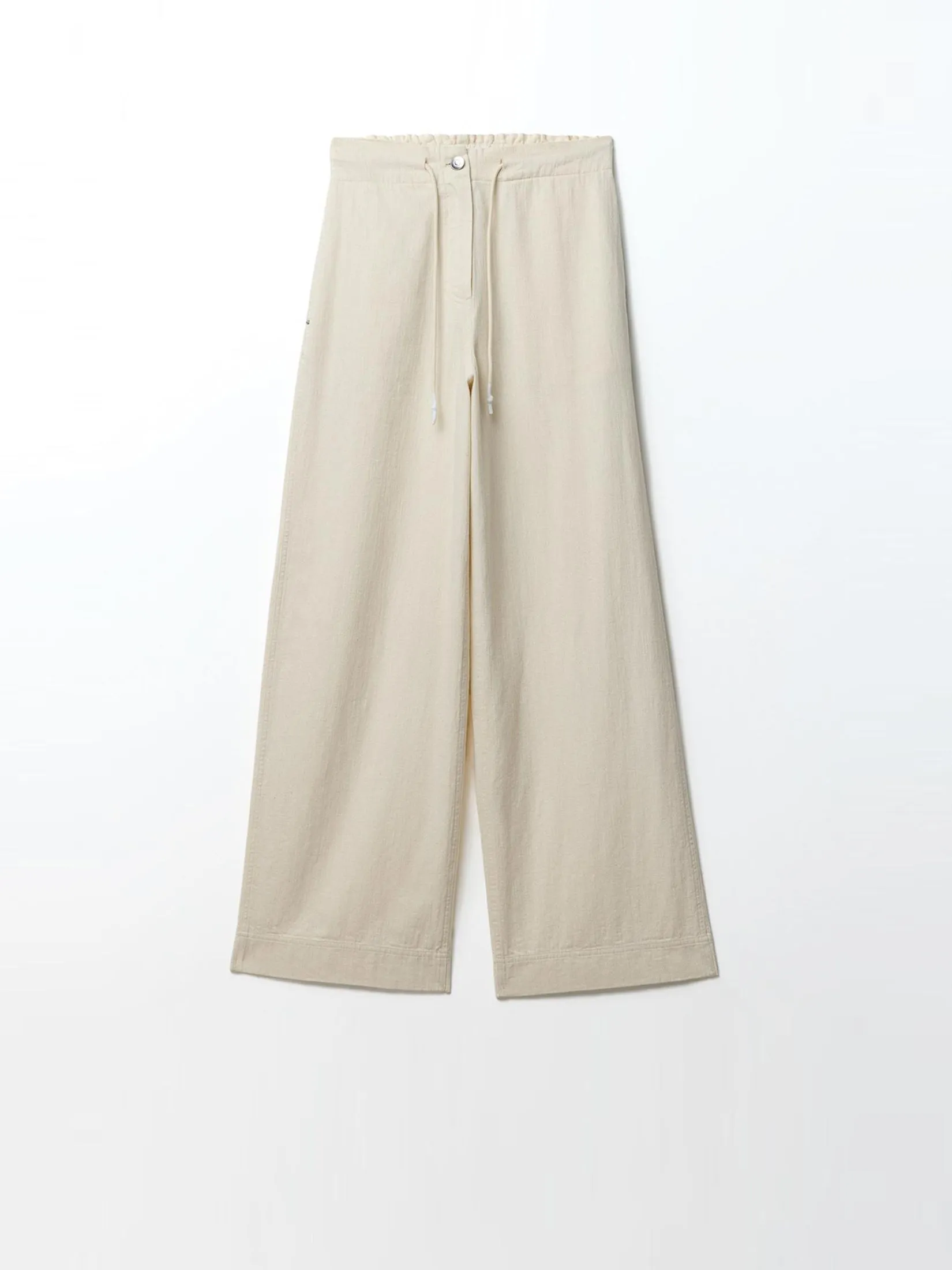 SFERA Women Trousers Linen Twill White SFERA Women Trousers Linen Twill White