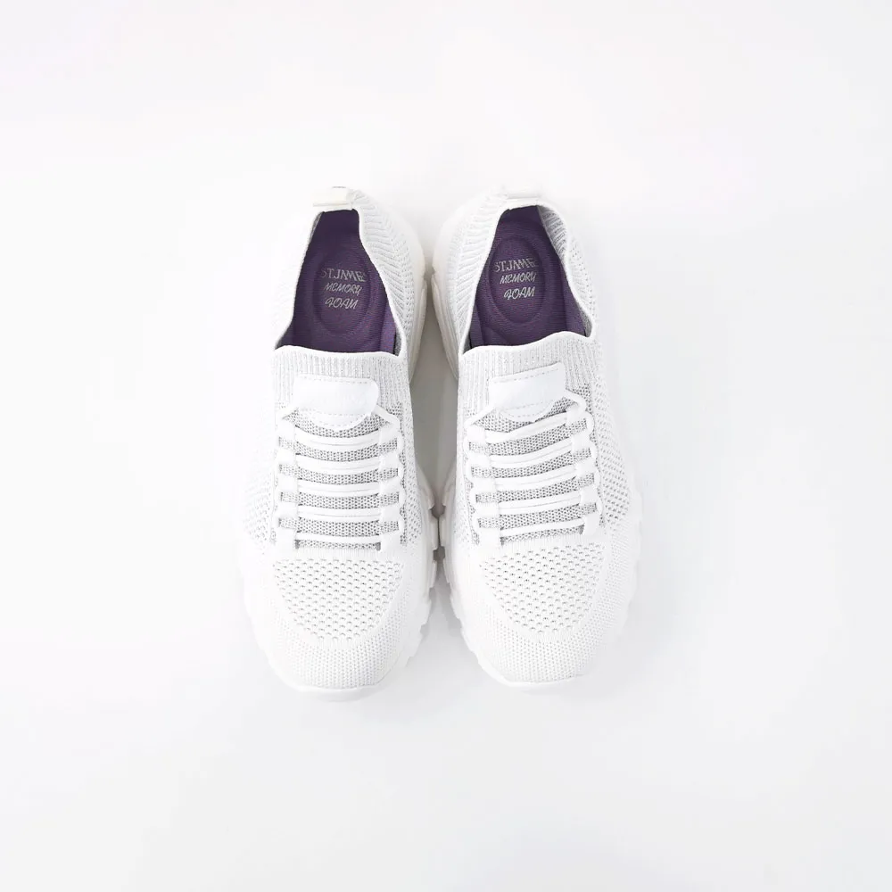 ST.JAMES SNEAKERS BRISTOL WHITE/SILVER ST.JAMES SNEAKERS BRISTOL WHITE/SILVER