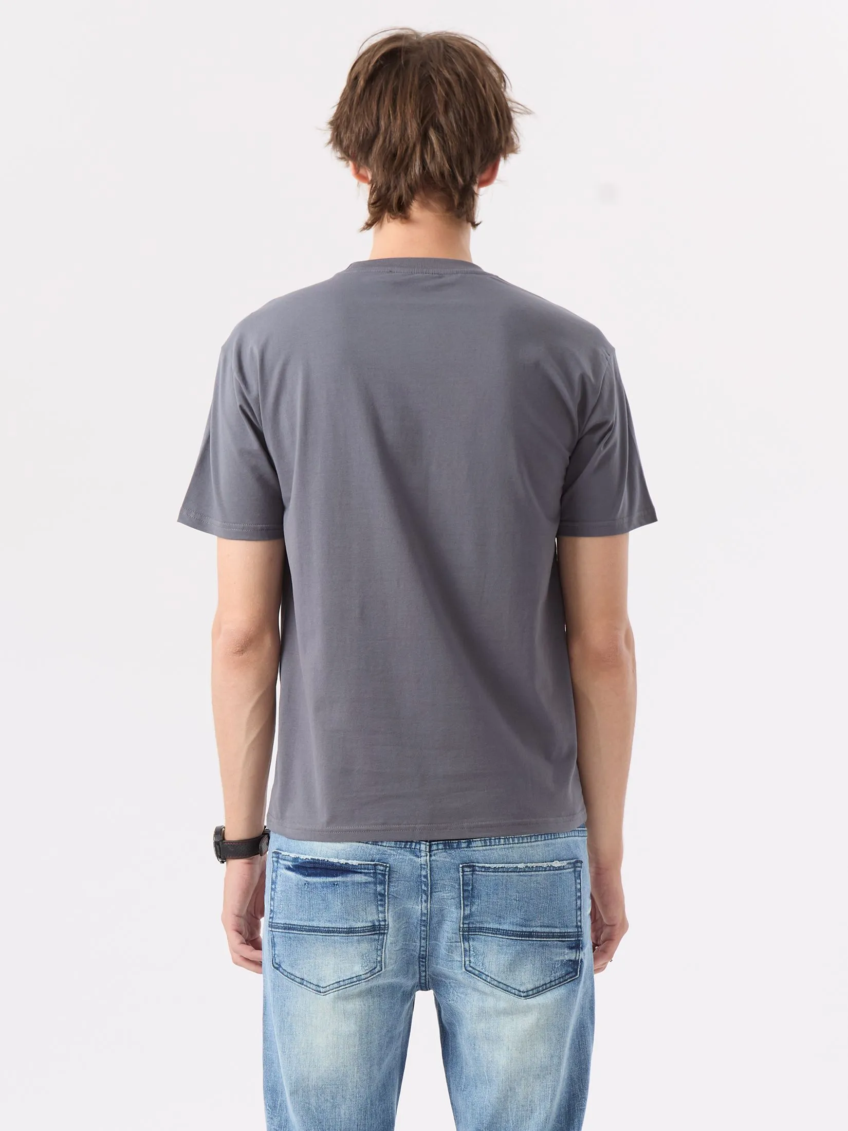 ESP Frenchie Eazy Tee Shirt Men Grey ESP Frenchie Eazy Tee Shirt Men Grey