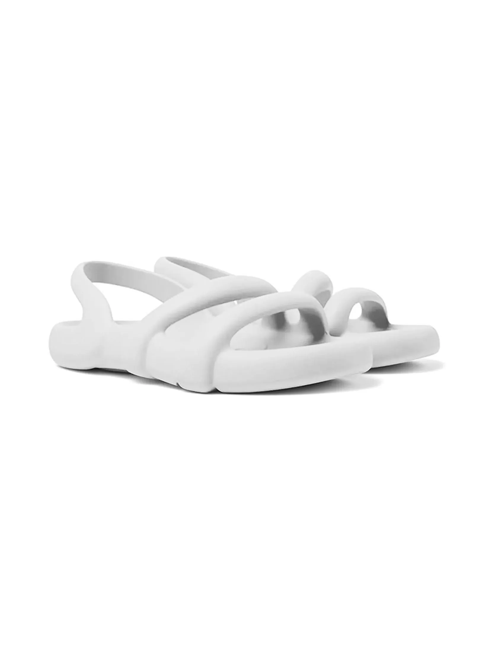 CAMPER Men Sandals Shoes Kobarah Flat White CAMPER Men Sandals Shoes Kobarah Flat White