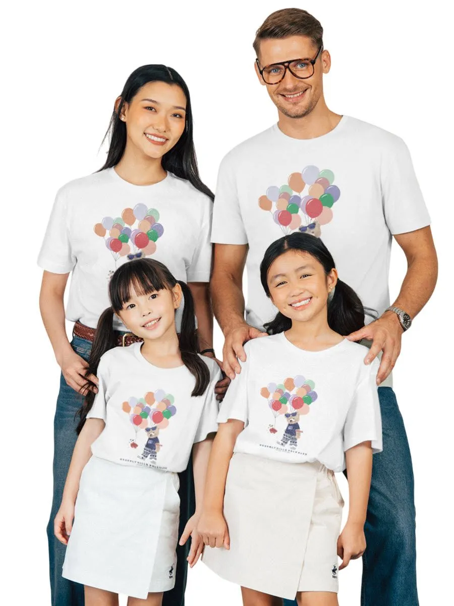 BEVERLY HILLS POLO CLUB White T-Shirt Family SET Model BNSG106
