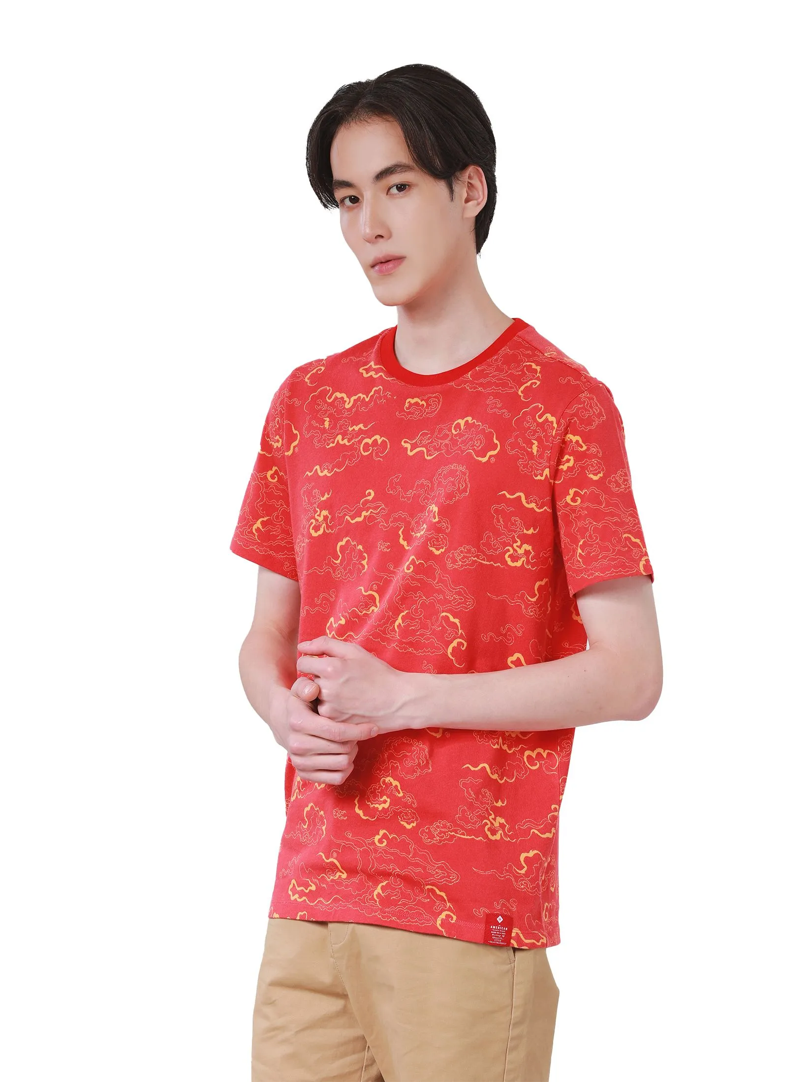JOHN HENRY Men's T-Shirts (Slim Fit) CHINESE NEW YEAR Red JOHN HENRY Men's T-Shirts (Slim Fit) CHINESE NEW YEAR Red