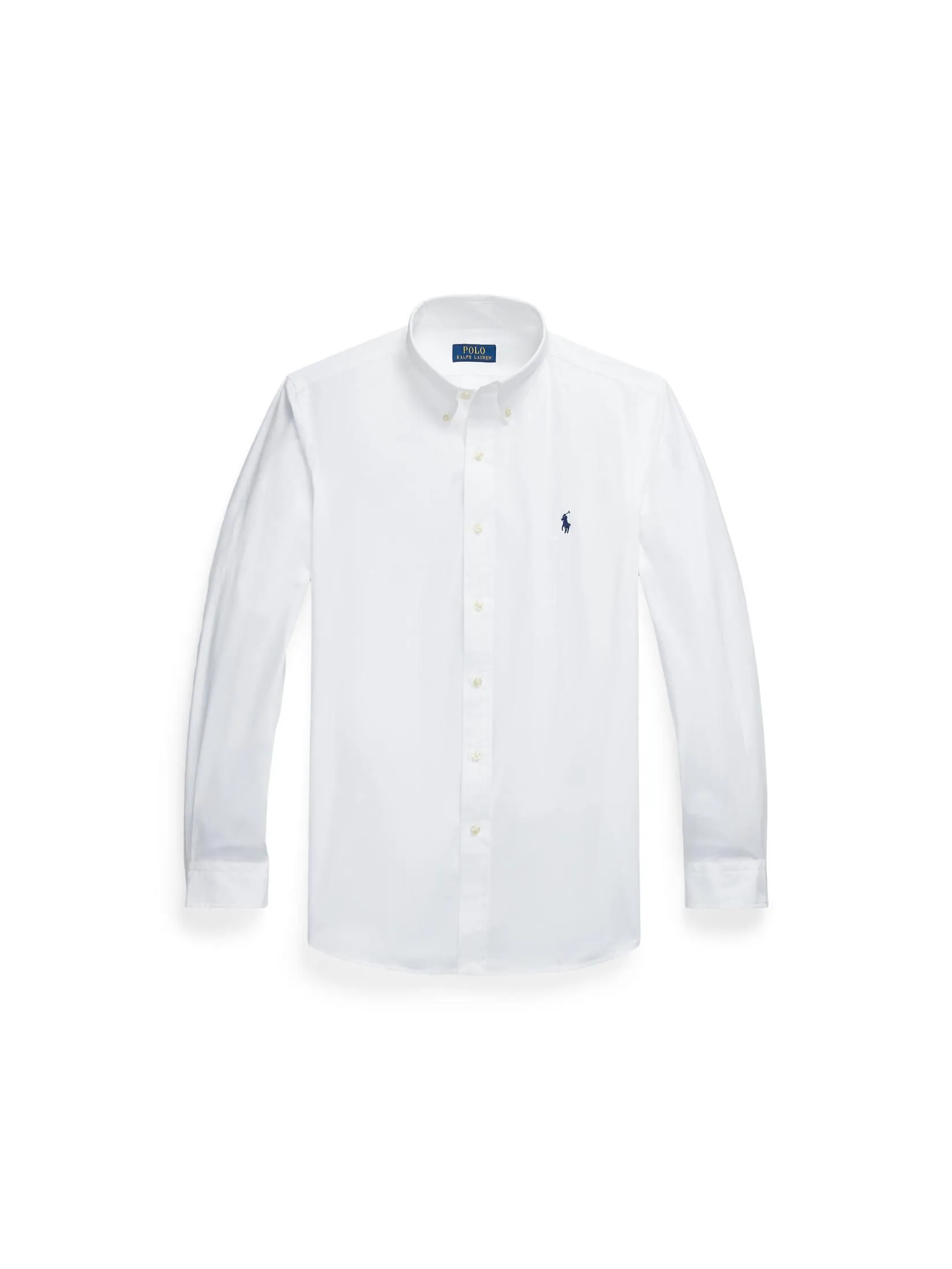 POLO RALPH LAUREN Men Shirt-Custom Fit Stretch Poplin Shirt MNPOWOV16823414-White POLO RALPH LAUREN Men Shirt-Custom Fit Stretch Poplin Shirt MNPOWOV16823414-White