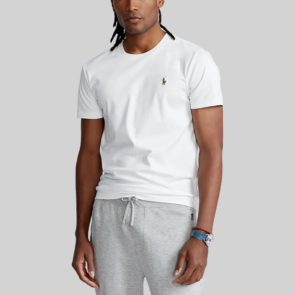 POLO RALPH LAUREN Polo Ralph Lauren TEE-Custom Slim Fit Soft Cotton T-Shirt MNPOTSH1N820100 100 WHITE POLO RALPH LAUREN Polo Ralph Lauren TEE-Custom Slim Fit Soft Cotton T-Shirt MNPOTSH1N820100 100 WHITE