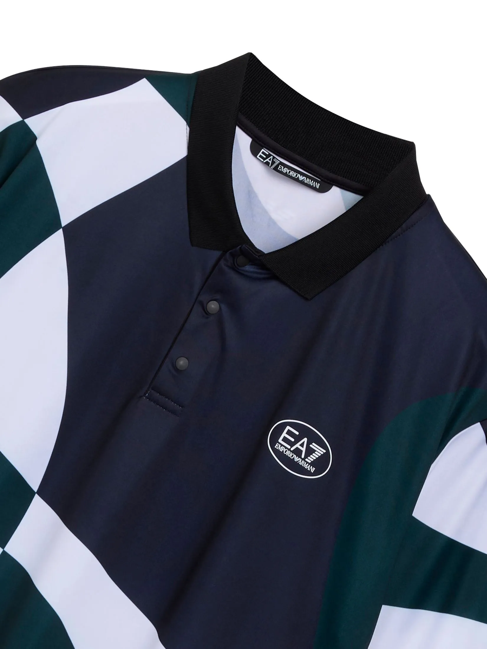EA7 Men Polo Shirt Short Sleeves FW25 FB170 Fancy Blue Dinamico EA7 Men Polo Shirt Short Sleeves FW25 FB170 Fancy Blue Dinamico