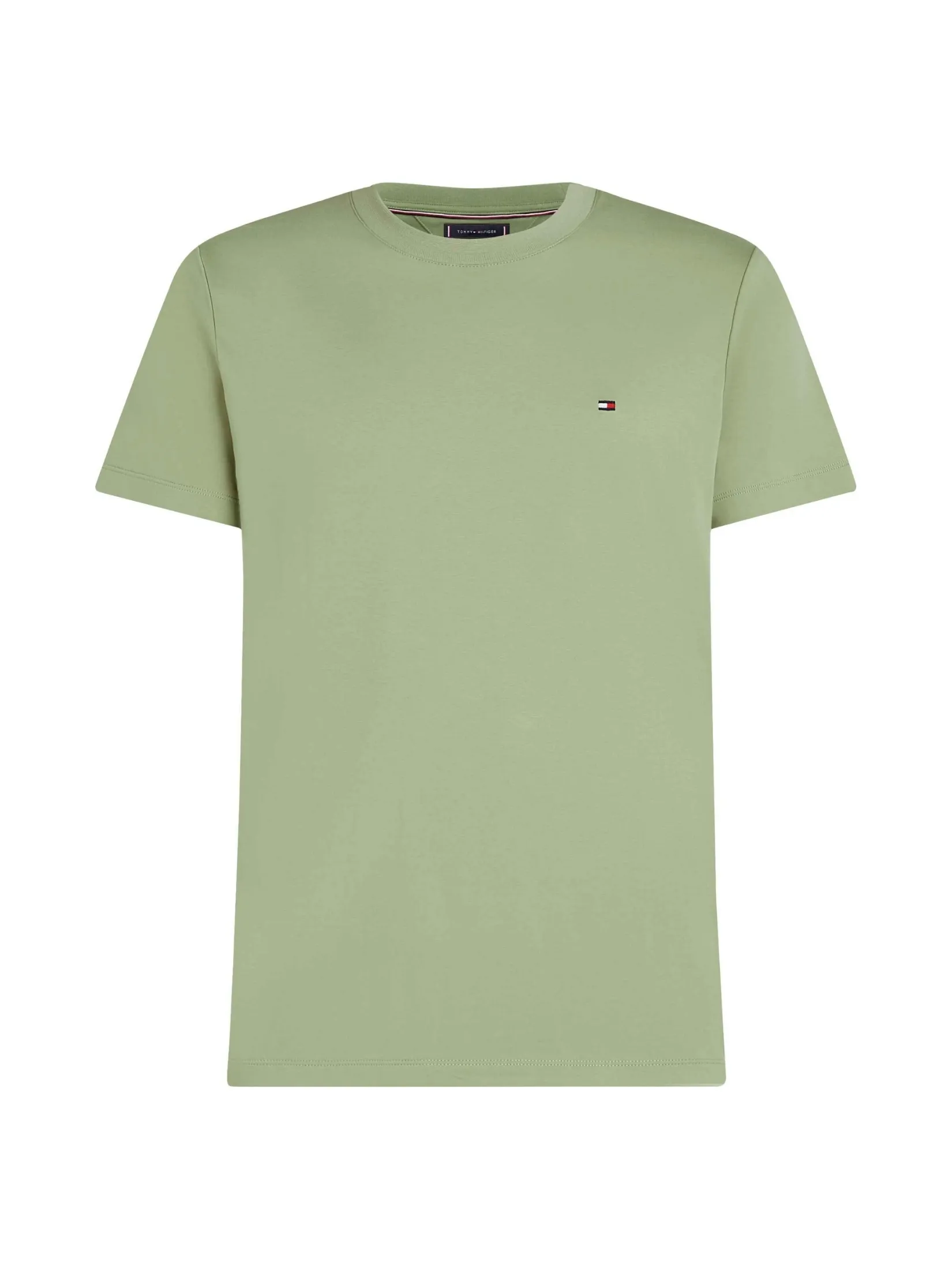 TOMMY HILFIGER Men TEE GREEN Slim TOMMY HILFIGER Men TEE GREEN Slim