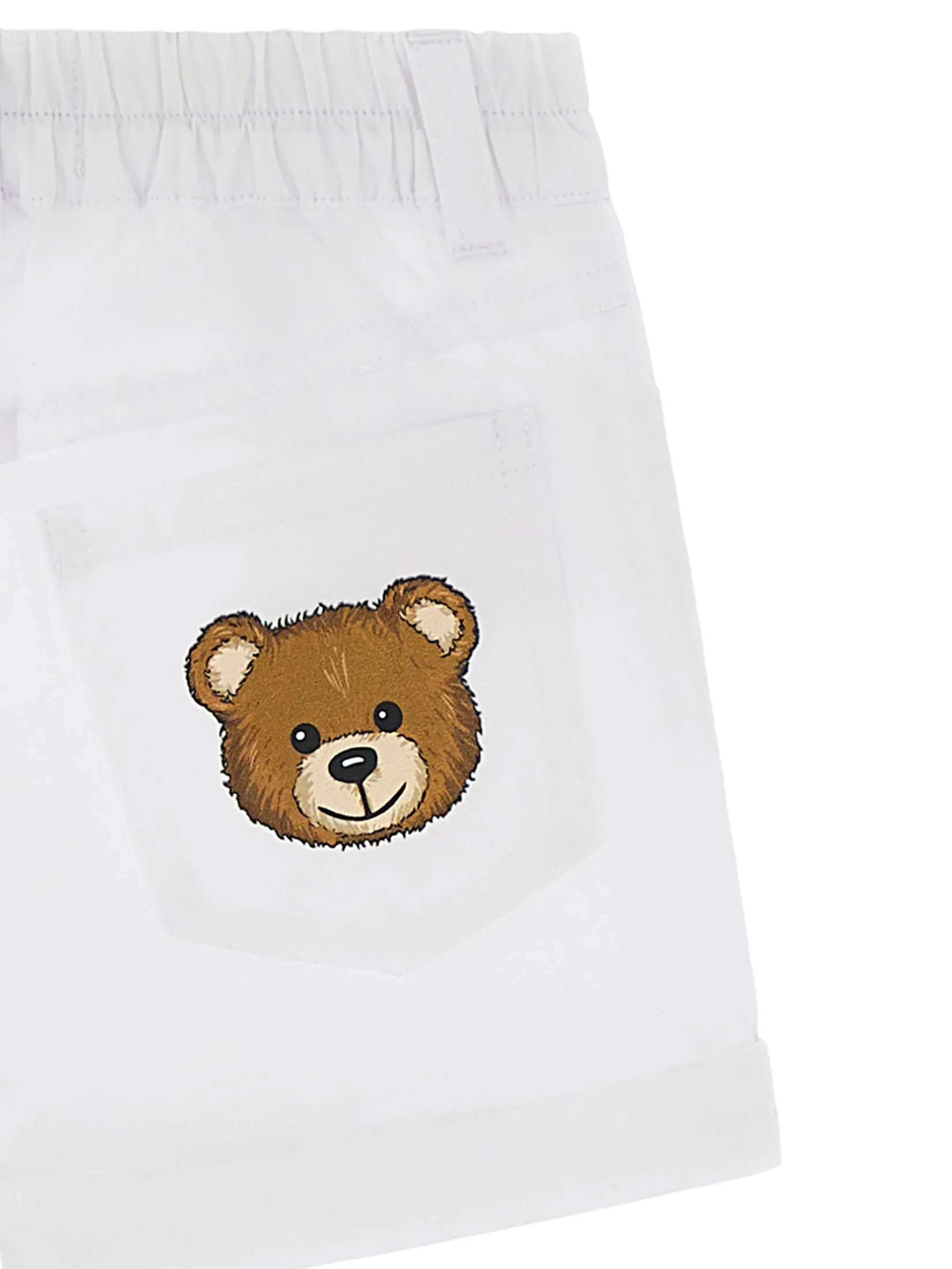 MOSCHINO KID Unisex Toddler Shorts White