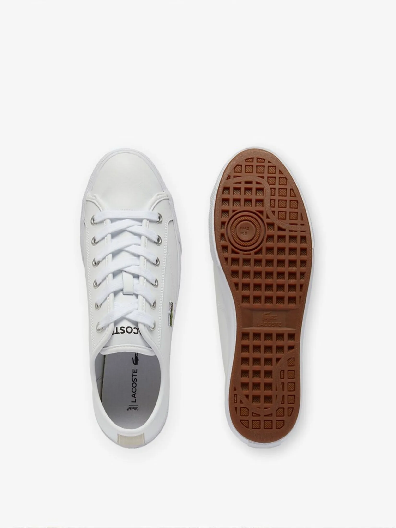 LACOSTE Men’s Backcourt Leather Sneakers White LACOSTE Men’s Backcourt Leather Sneakers White