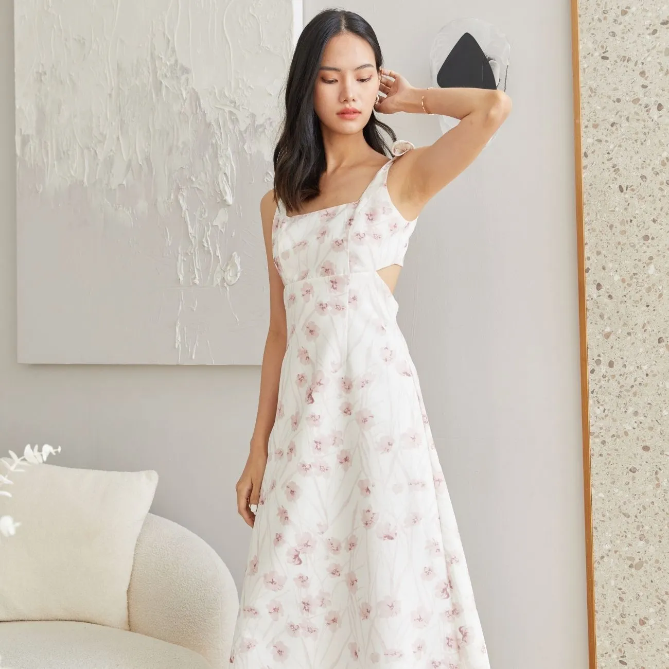 ROSE THE LABEL Pink Luna printed dress ROSE THE LABEL Pink Luna printed dress