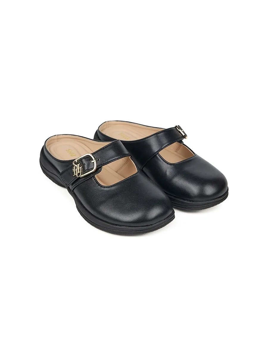 SHU WOMEN  COMFORT MARY JANE SIGNET BELT - BLACK SHU WOMEN  COMFORT MARY JANE SIGNET BELT - BLACK