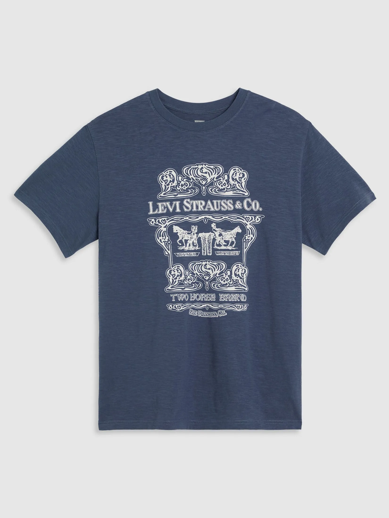 LEVI'S Men's Relaxed Fit Short Sleeve Graphic T-Shirt Blue LEVI'S Men's Relaxed Fit Short Sleeve Graphic T-Shirt Blue