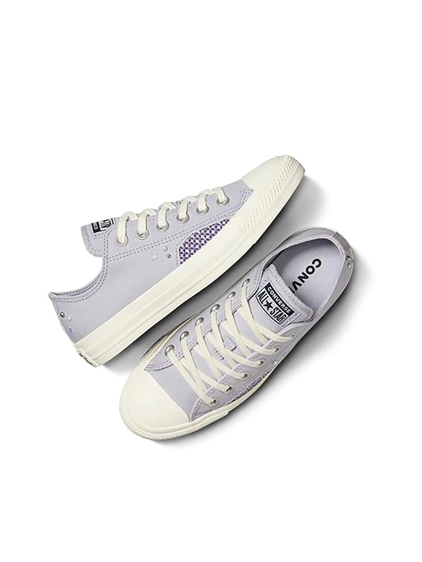 CONVERSE Women Sneakers CTAS Mended Embellishment Ox Grey CONVERSE Women Sneakers CTAS Mended Embellishment Ox Grey