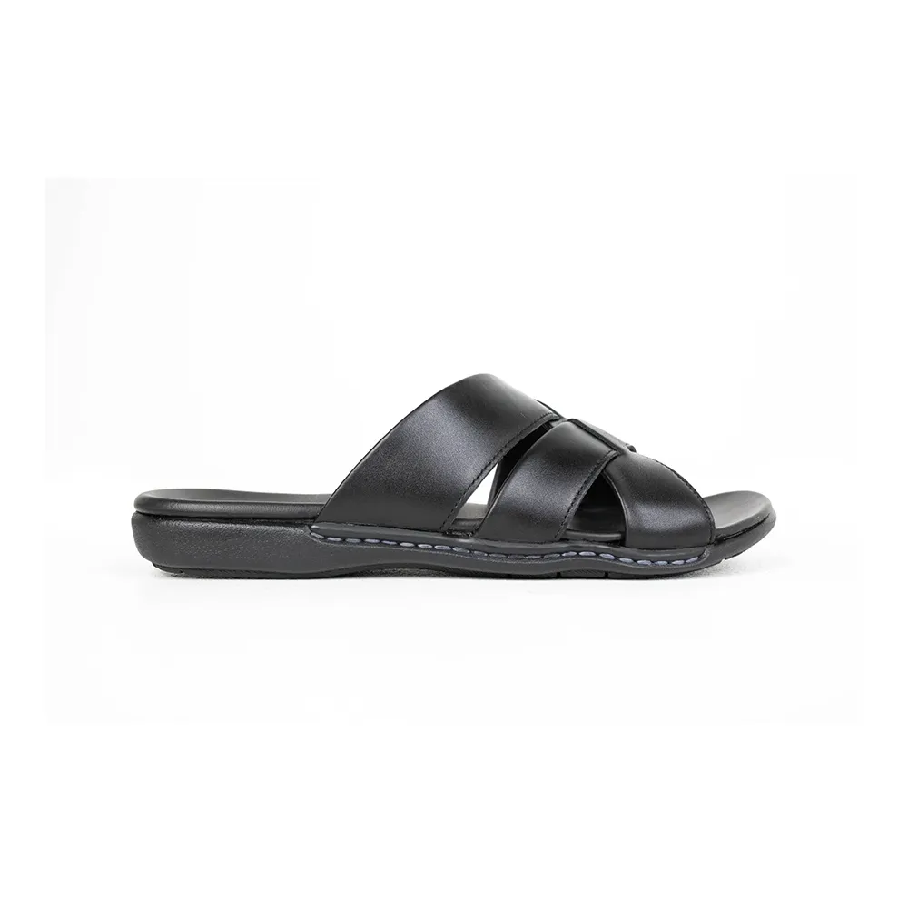 Heavy Black Leather Sandals VS9102 Heavy Black Leather Sandals VS9102